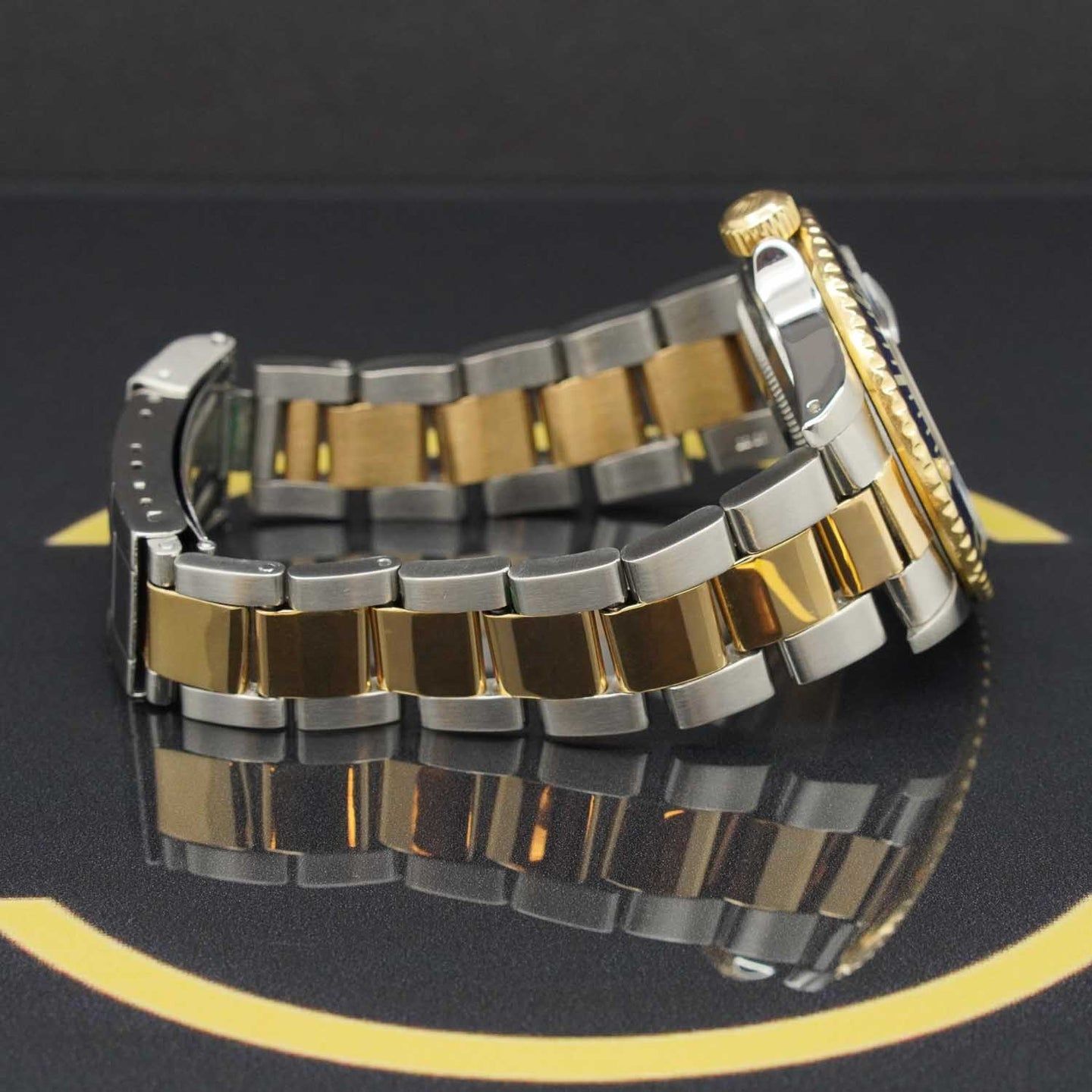 Rolex Submariner Date 16803 (1995) - Blue dial 40 mm Gold/Steel case (6/7)