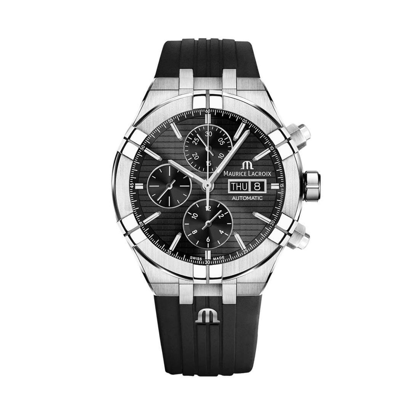 Maurice Lacroix Aikon AI6038-SS000-330-2 (2023) - Black dial 44 mm Steel case (3/3)