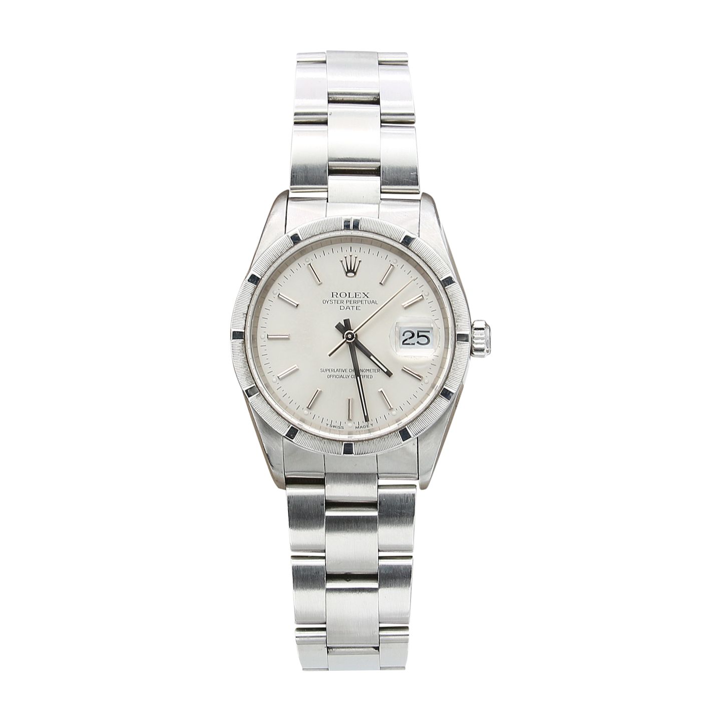 Rolex Oyster Perpetual Date 15210 (Onbekend (willekeurig serienummer)) - 34mm Staal (1/7)