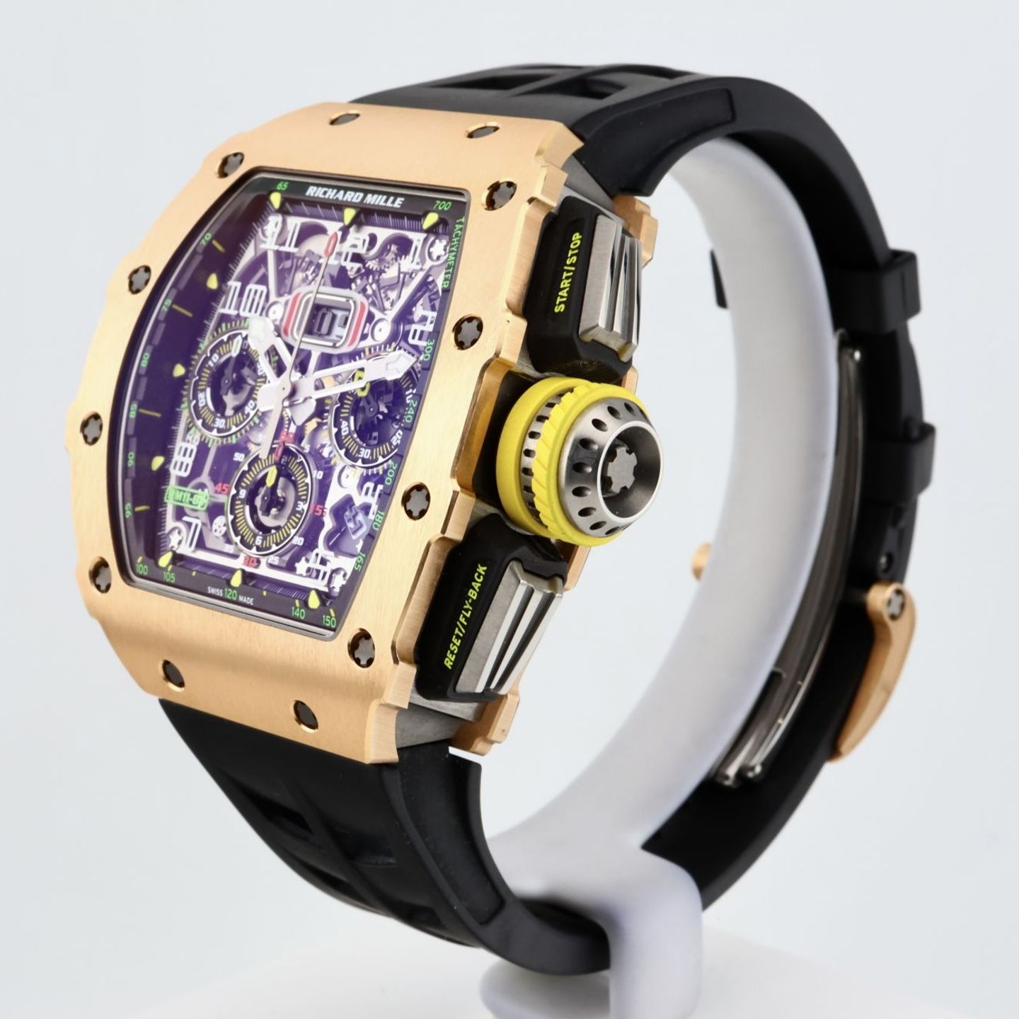 Richard Mille RM 011 RM11-03 (2020) - Transparent dial 45 mm Rose Gold case (2/6)