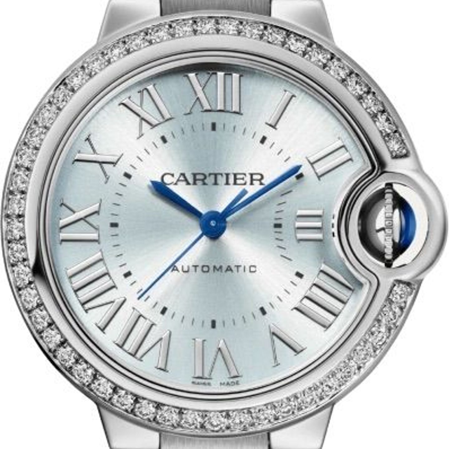 Cartier Ballon Bleu 33mm W4BB0028 (2024) - Blue dial 33 mm Steel case (1/8)