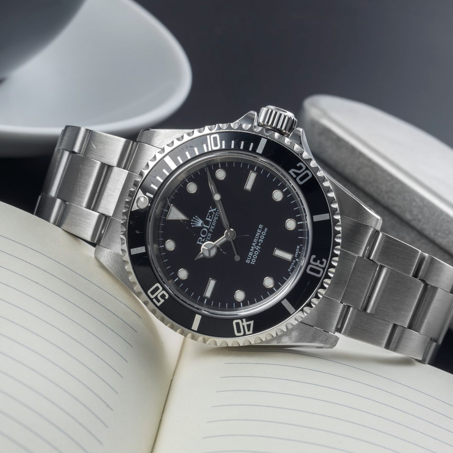 Rolex Submariner No Date 14060M (2001) - Zwart wijzerplaat 40mm Staal (2/8)