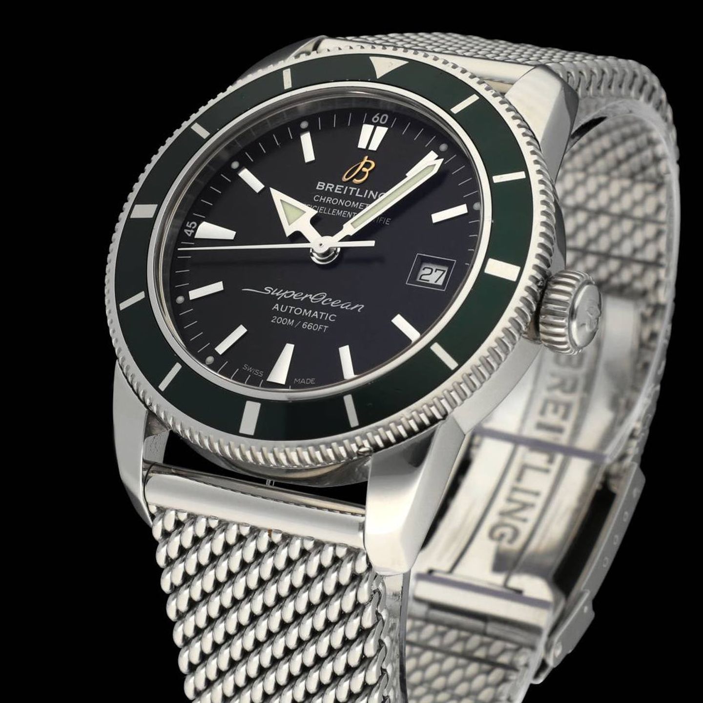 Breitling Superocean Heritage 42 A17321 (2013) - Zwart wijzerplaat 42mm Staal (7/8)