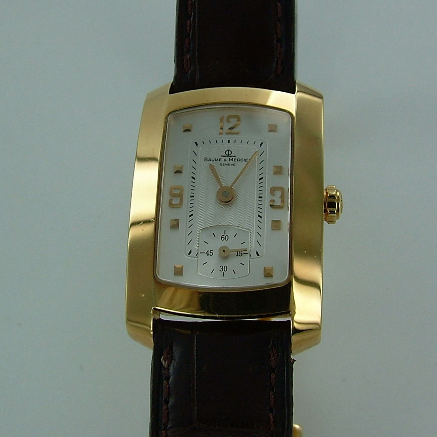 Baume & Mercier Hampton - (Unknown (random serial)) - White dial 22 mm Yellow Gold case (2/4)