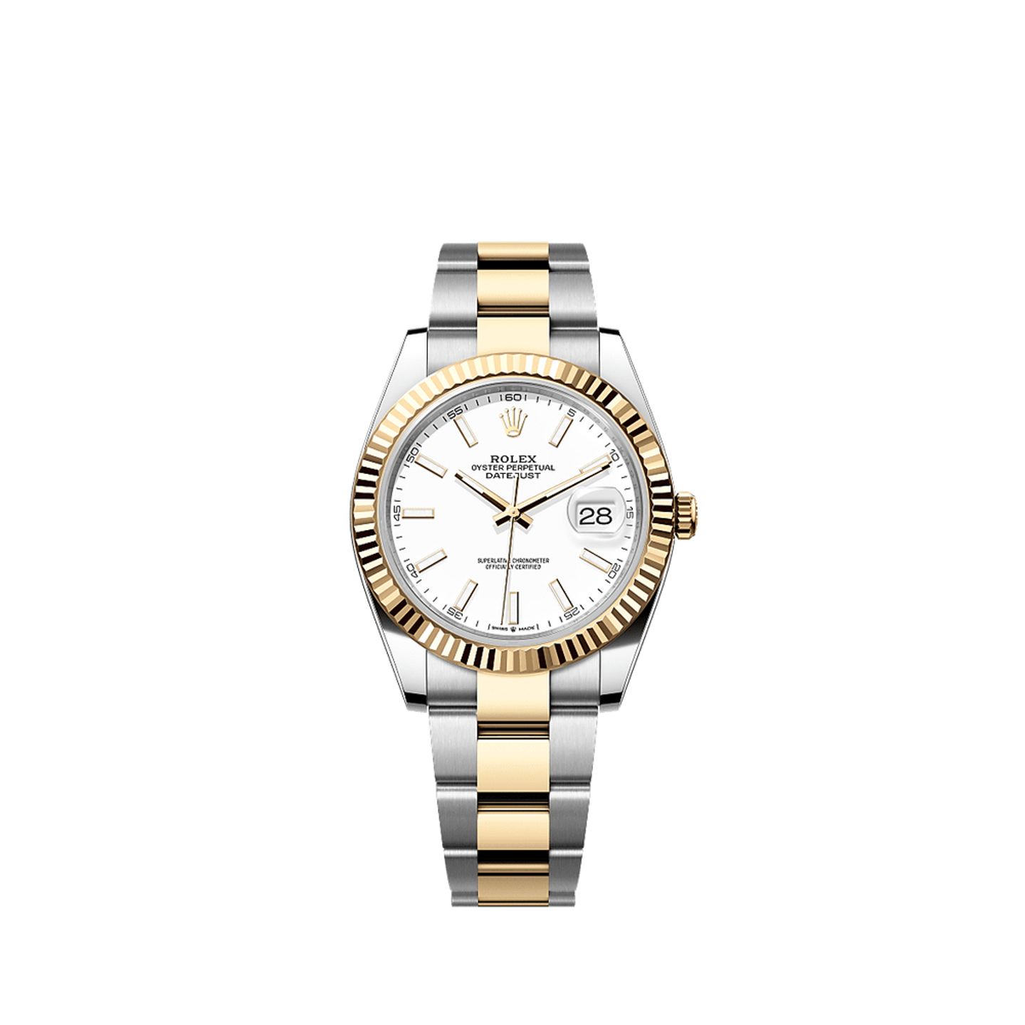 Rolex Datejust 41 126333 (2025) - Wit wijzerplaat 41mm Goud/Staal (1/1)