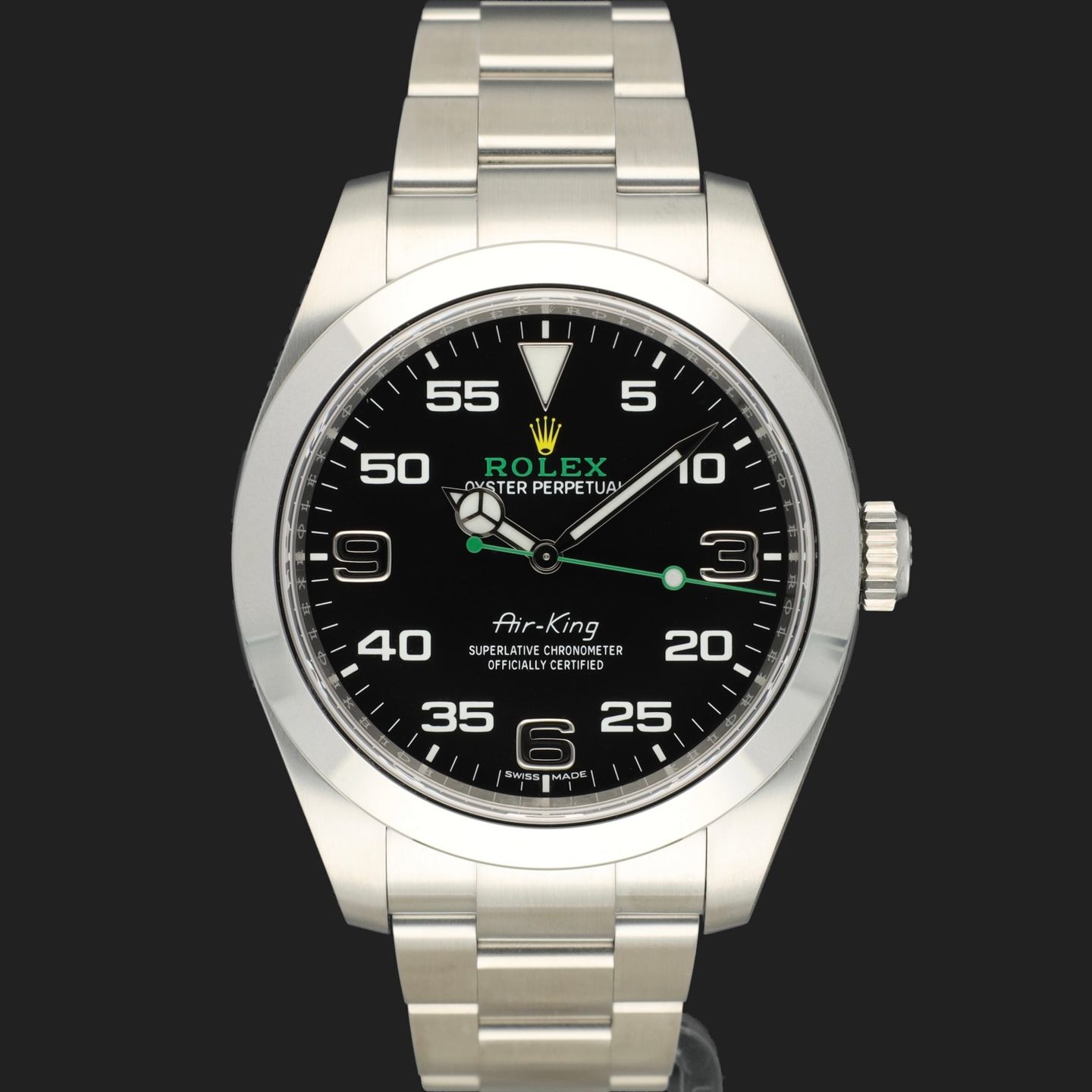 Rolex Air-King 116900 (2021) - Black dial 40 mm Steel case (3/8)