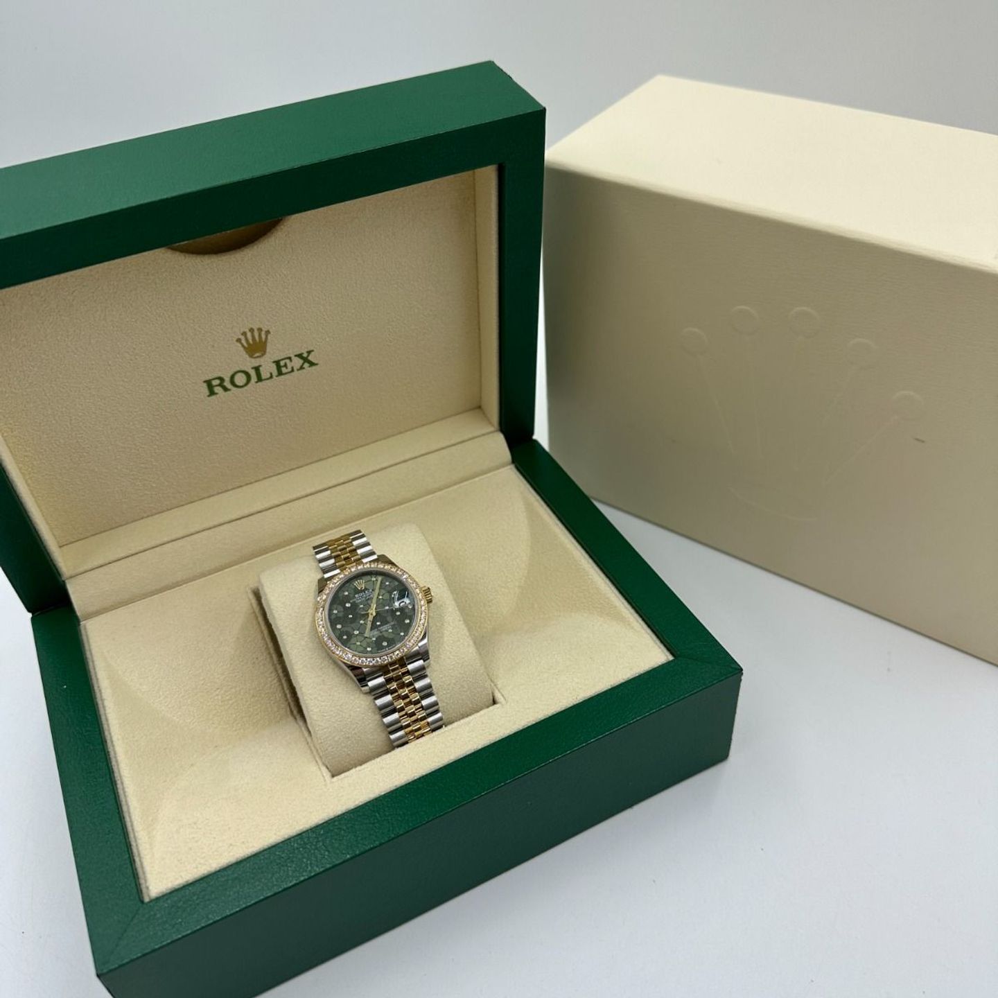 Rolex Datejust 31 278383RBR (2024) - Groen wijzerplaat 31mm Staal (3/8)