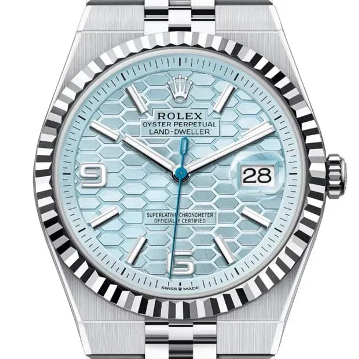 Rolex Land-Dweller 40 127336 (2025) - Blue dial 40 mm Platinum case (6/6)
