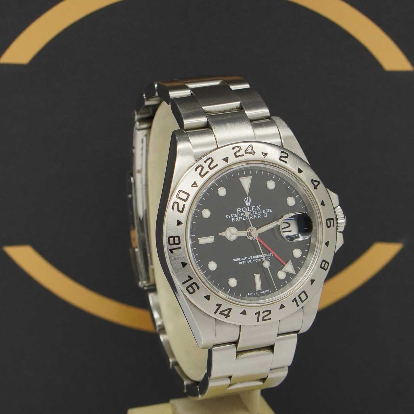 Rolex Explorer II 16570 (2004) - Black dial 40 mm Steel case (3/7)