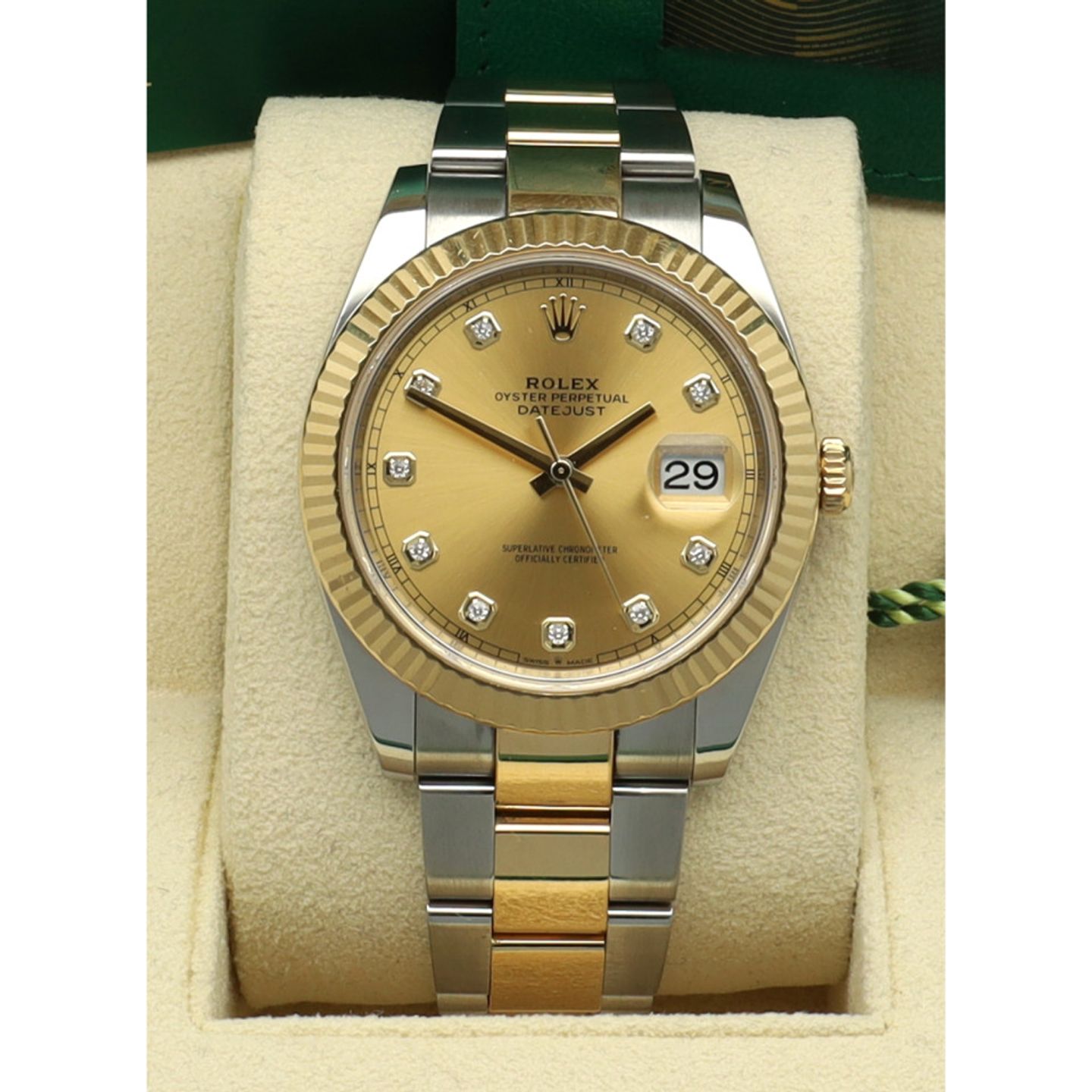 Rolex Datejust 41 126333 (2023) - Champagne dial 41 mm Gold/Steel case (6/7)