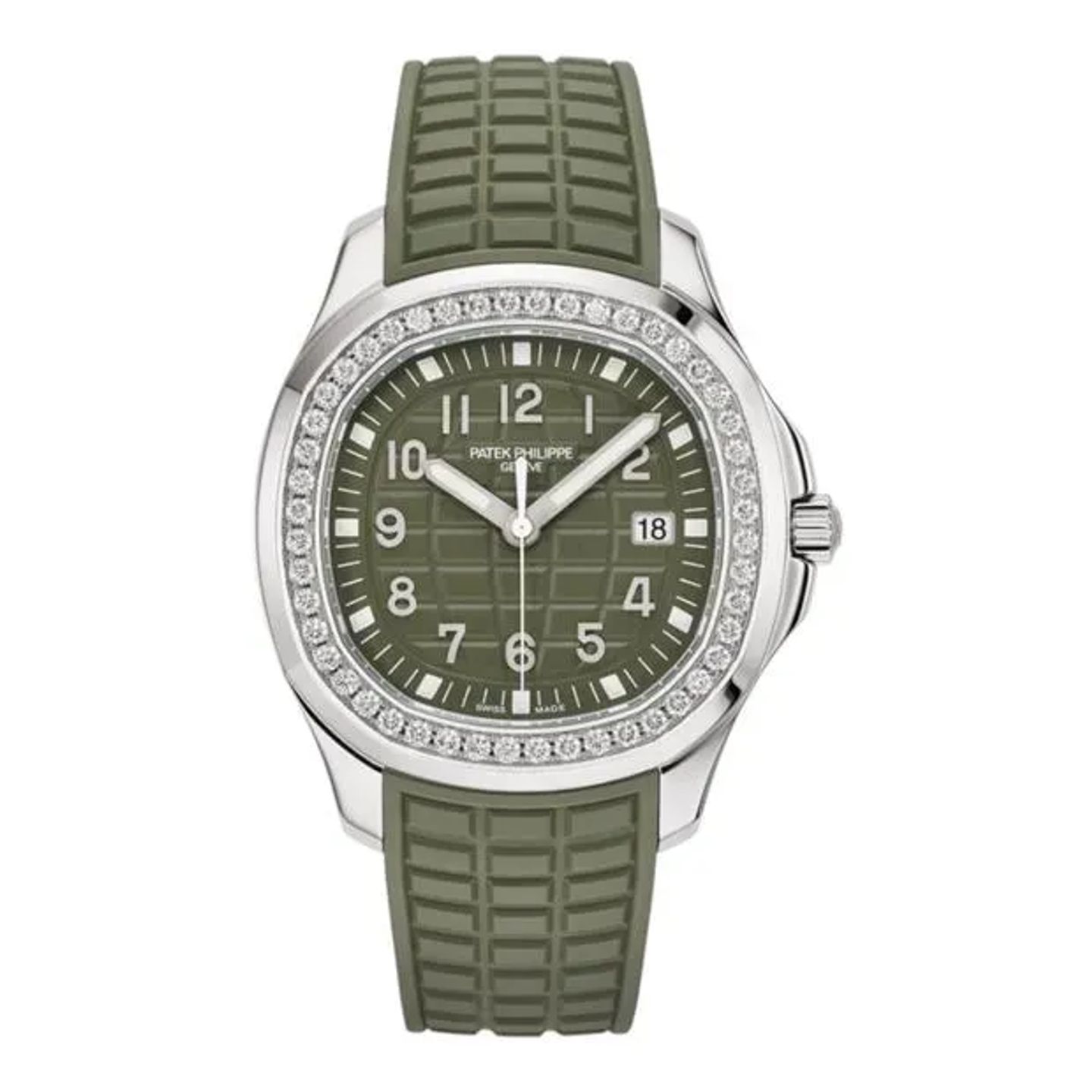 Patek Philippe Aquanaut 5267/200A-011 (2024) - Groen wijzerplaat 39mm Staal (6/6)