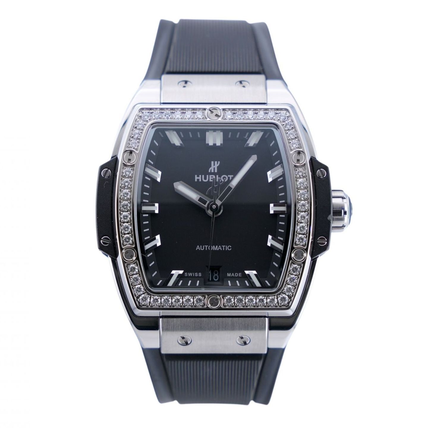 Hublot Spirit of Big Bang 665.NX.1170.RX.1204 (2021) - Zwart wijzerplaat 39mm Titanium (1/8)