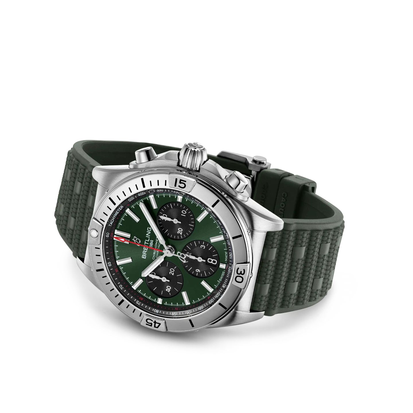 Breitling Chronomat 42 AB0134101L2S1 (2024) - Green dial 43 mm Steel case (3/5)