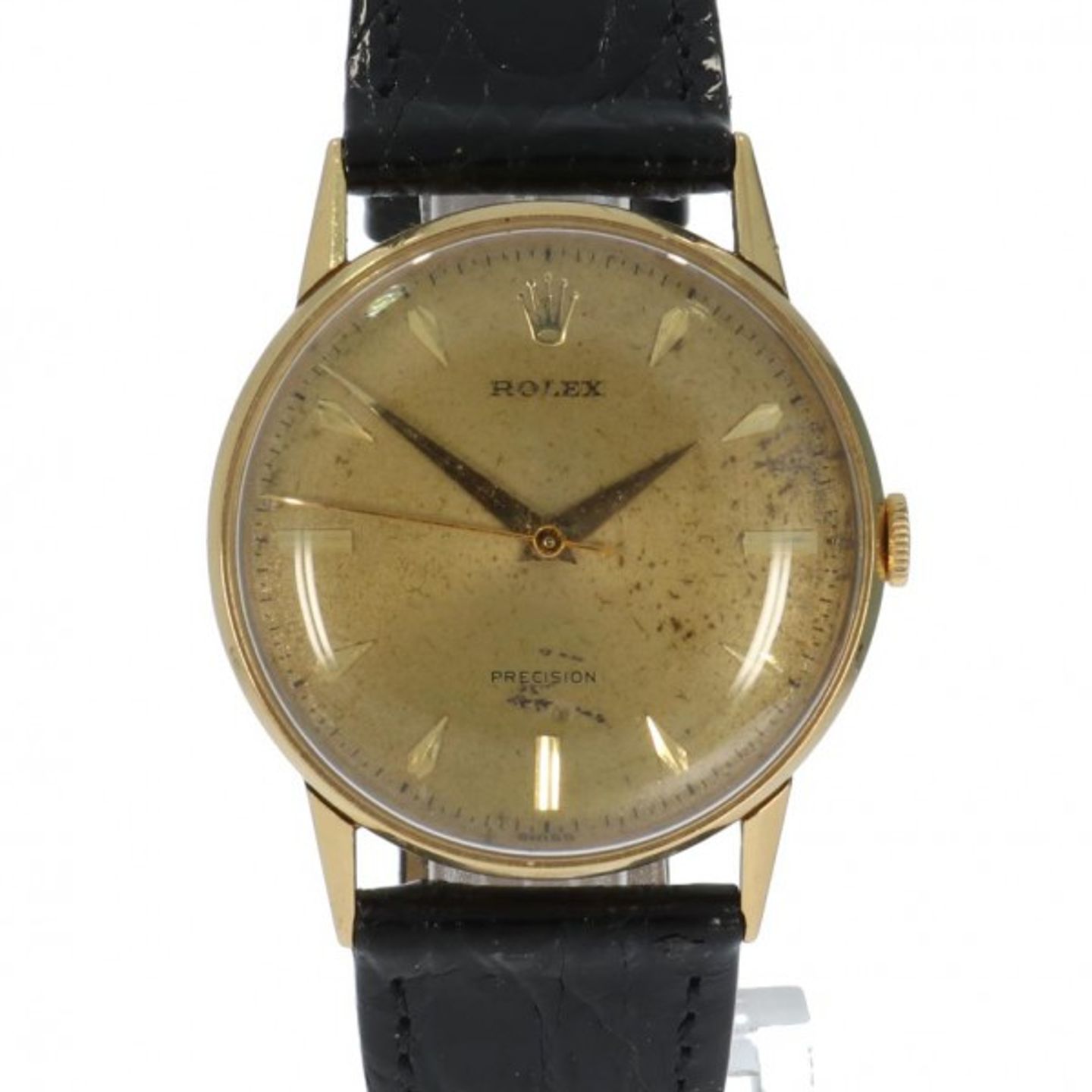 Rolex Oyster Precision 8961 (Onbekend (willekeurig serienummer)) - Goud wijzerplaat 34mm Geelgoud (1/5)