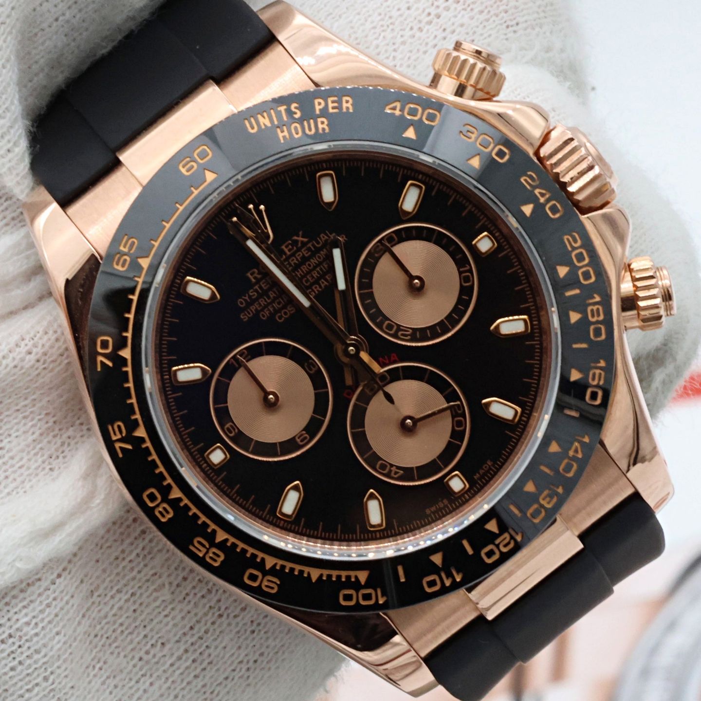 Rolex Daytona 116515LN (2016) - Silver dial 40 mm Rose Gold case (4/8)
