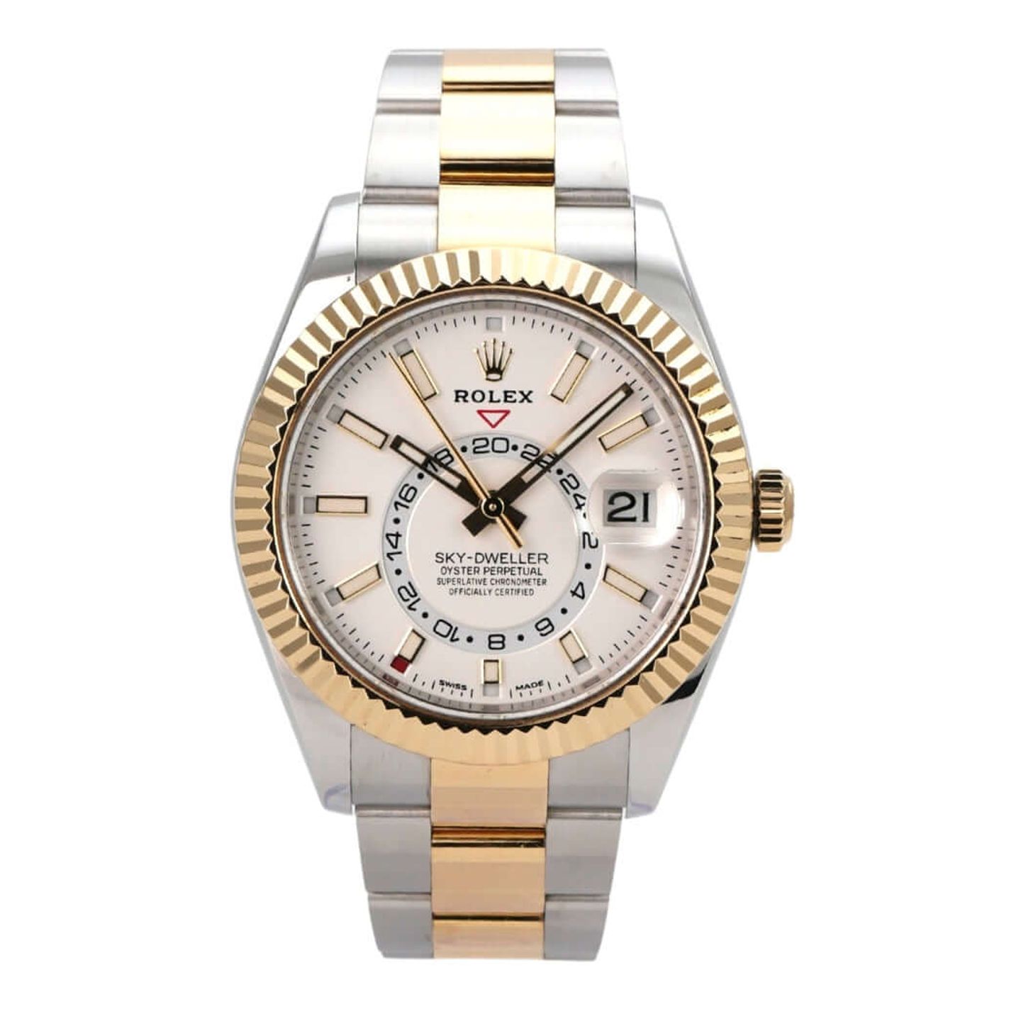 Rolex Sky-Dweller 326933 (2021) - White dial 42 mm Steel case (2/8)