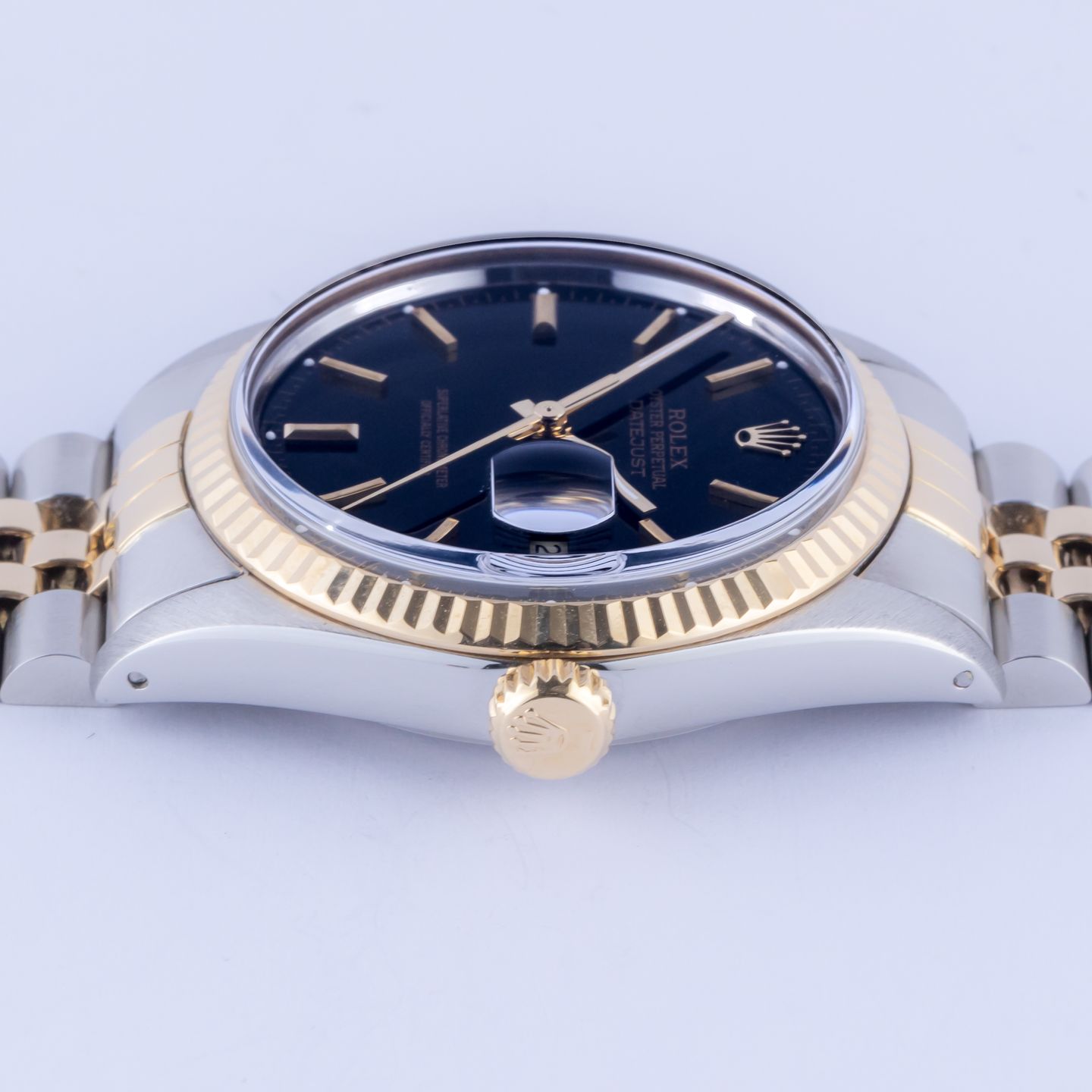 Rolex Datejust 36 16013 (1986) - Zwart wijzerplaat 36mm Goud/Staal (6/8)