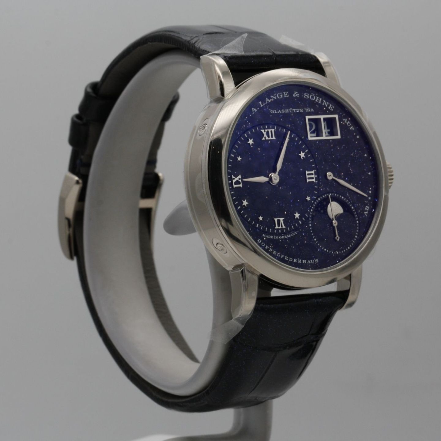 A. Lange & Söhne Little Lange 1 182.086 (2023) - Blauw wijzerplaat 36mm Witgoud (8/8)