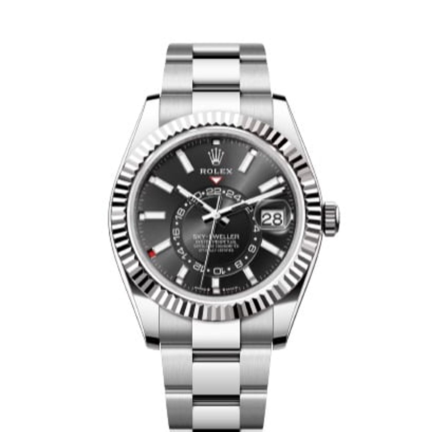 Rolex Sky-Dweller 326934 (Unknown (random serial)) - Black dial 42 mm Steel case (1/6)