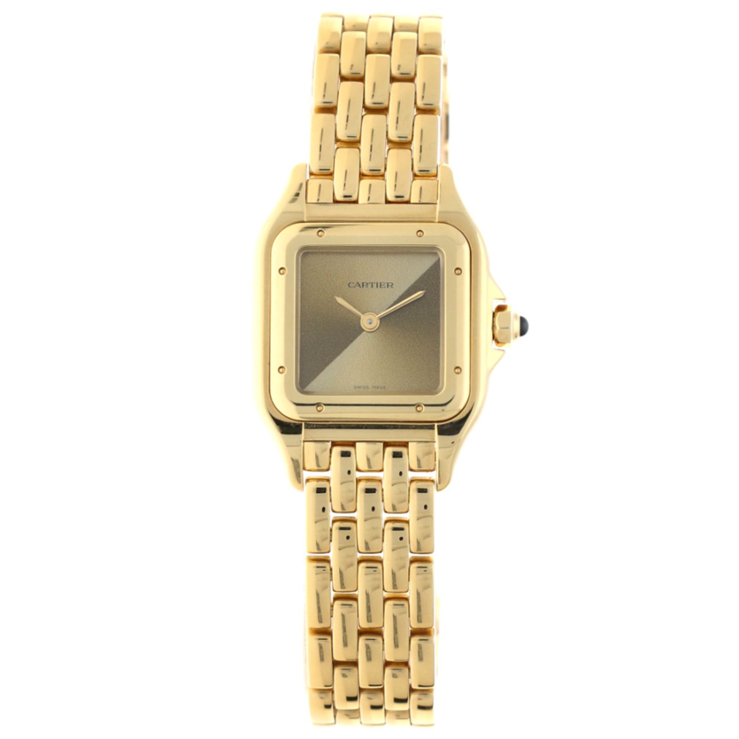 Cartier Panthère 4178 (Unknown (random serial)) - Yellow dial 30 mm Yellow Gold case (1/4)