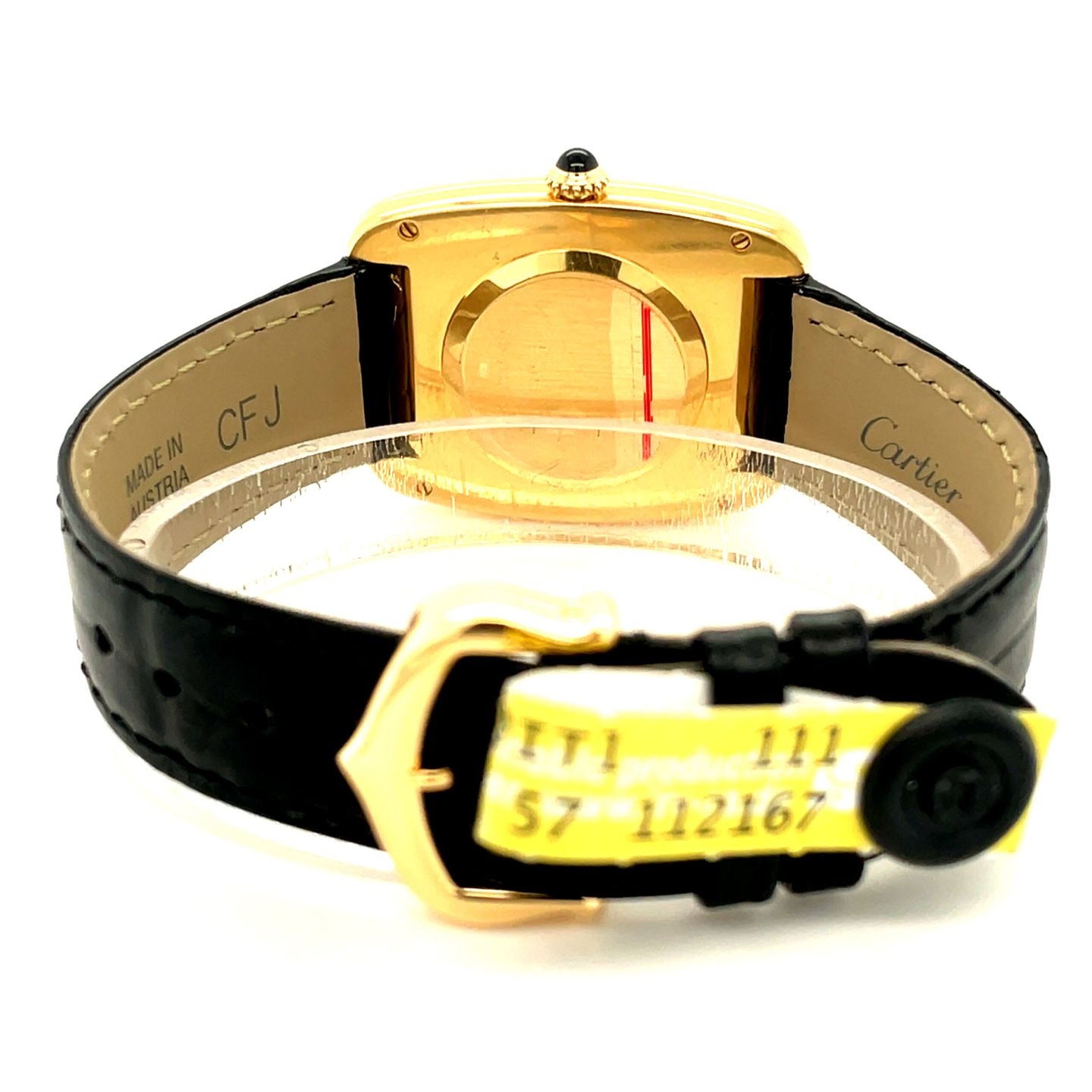 Cartier Vintage 78101 (Unknown (random serial)) - White dial 32 mm Yellow Gold case (7/8)