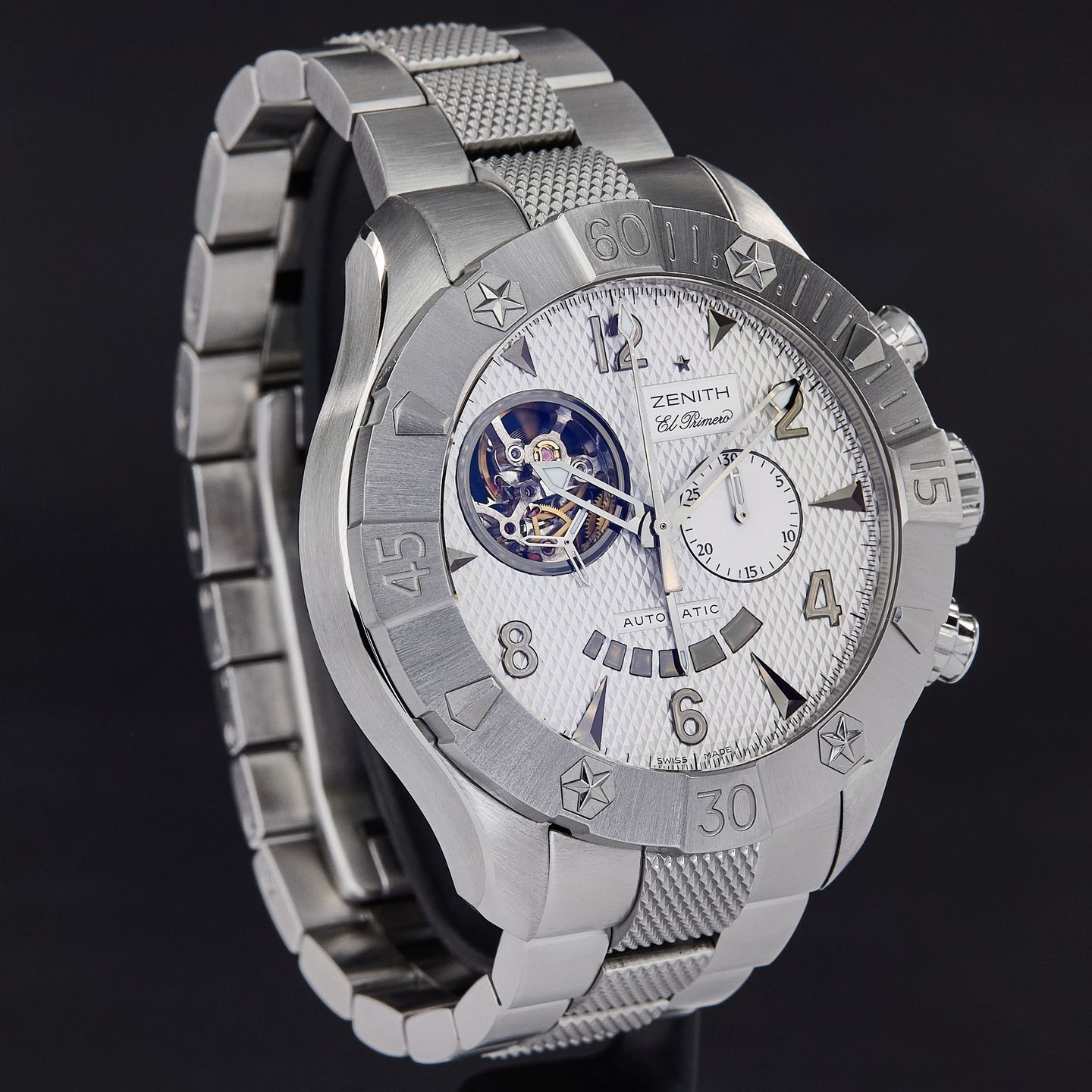 Zenith Defy El Primero 03.0526.4021 (2007) - White dial 46 mm Steel case (5/8)