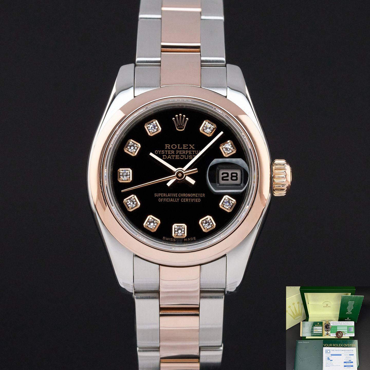 Rolex Lady-Datejust 179161 (2007) - 26mm Goud/Staal (1/8)