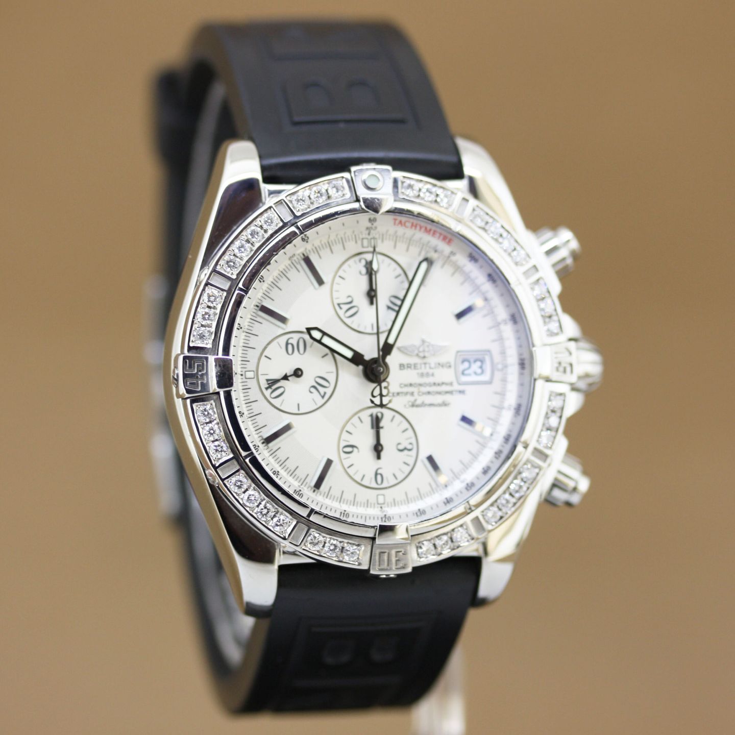 Breitling Chronomat Evolution A13356 (2006) - Zilver wijzerplaat 44mm Staal (3/8)