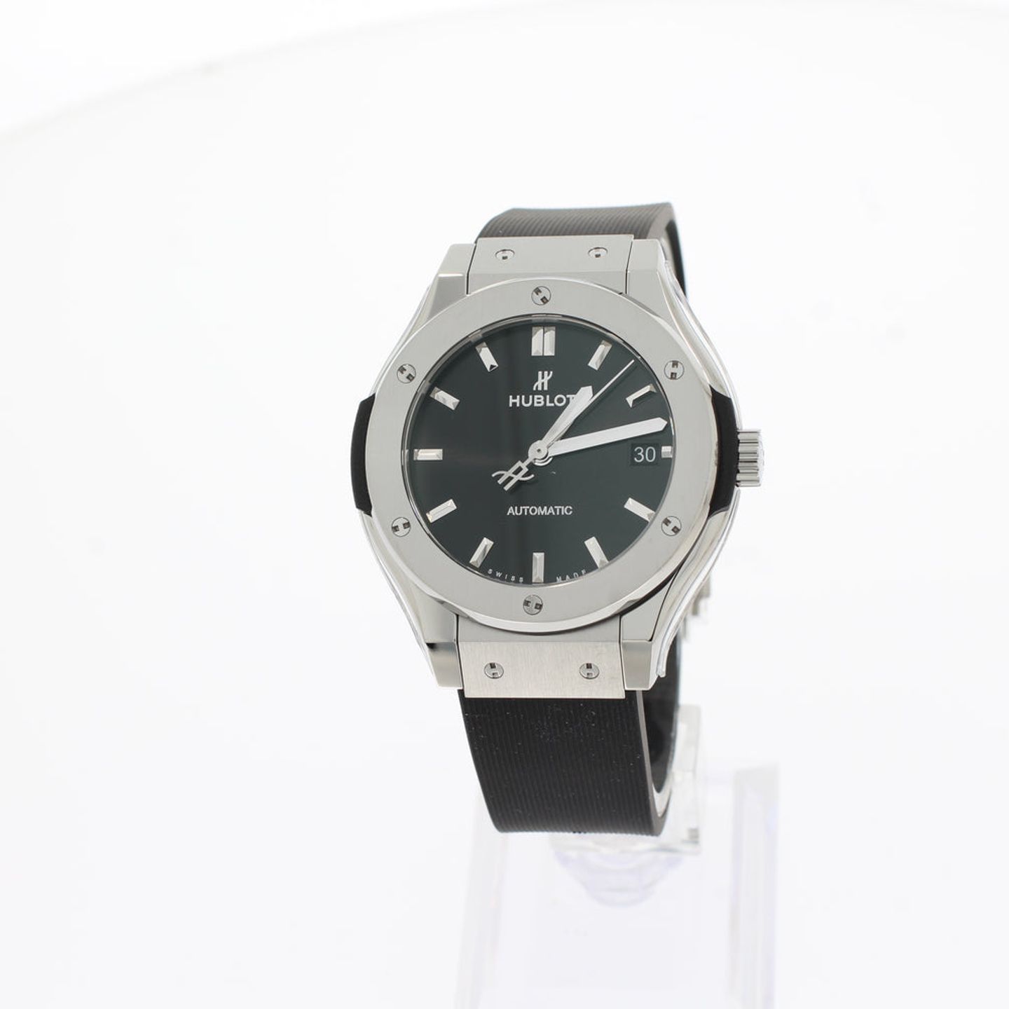 Hublot Classic Fusion 565.NX.1470.RX (2024) - Zwart wijzerplaat 38mm Titanium (1/4)