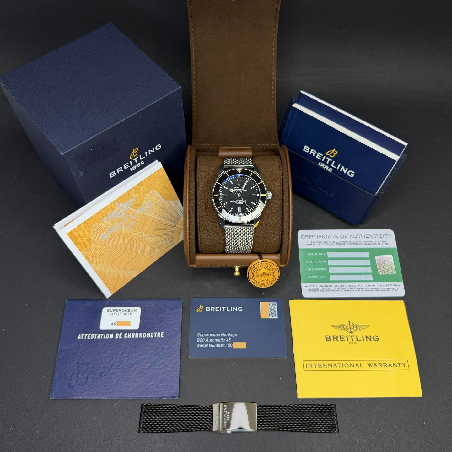 Breitling Superocean Heritage II 46 AB2020 (Unknown (random serial)) - Black dial 46 mm Steel case (4/8)