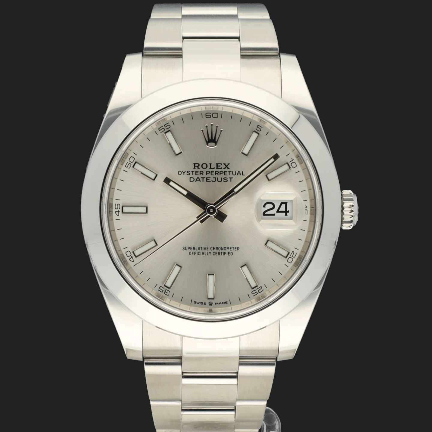 Rolex Datejust 41 126300 (2020) - Silver dial 41 mm Steel case (3/8)