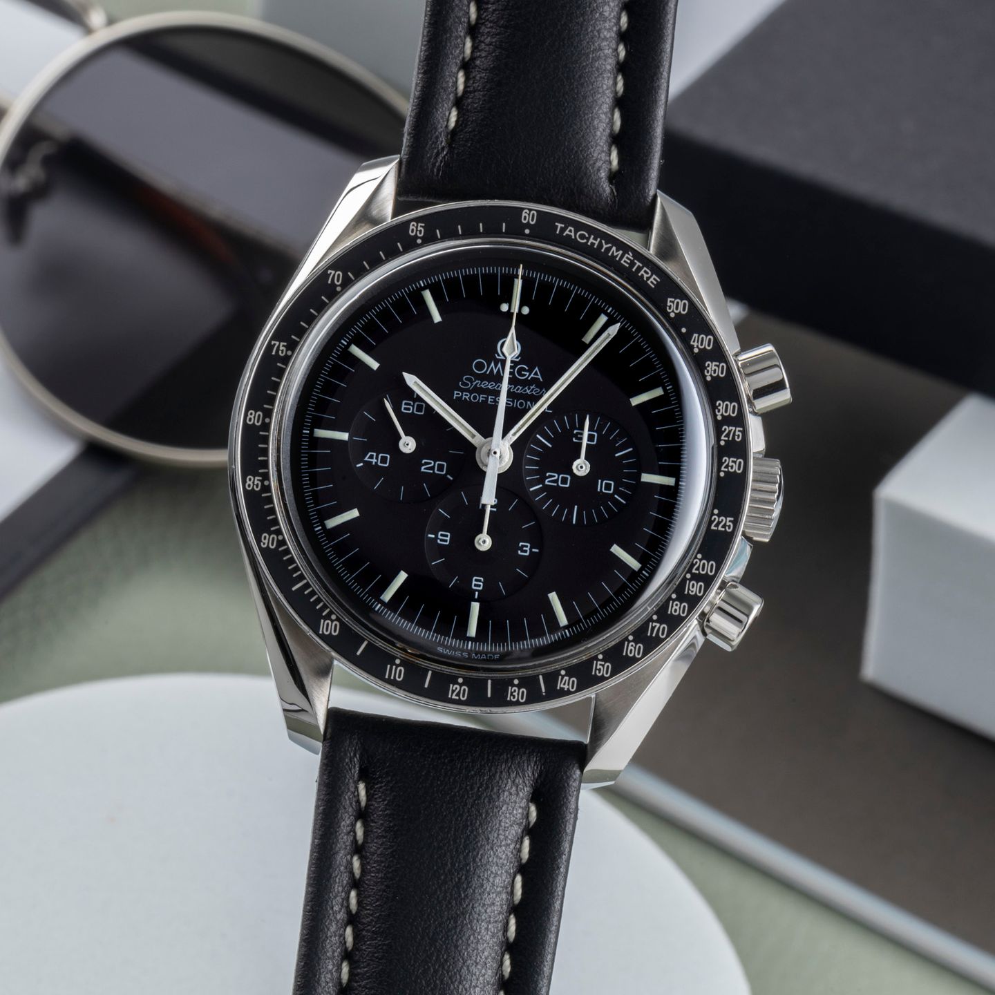 Omega Speedmaster Professional Moonwatch 3572.50.00 (2000) - Zwart wijzerplaat 42mm Staal (3/8)