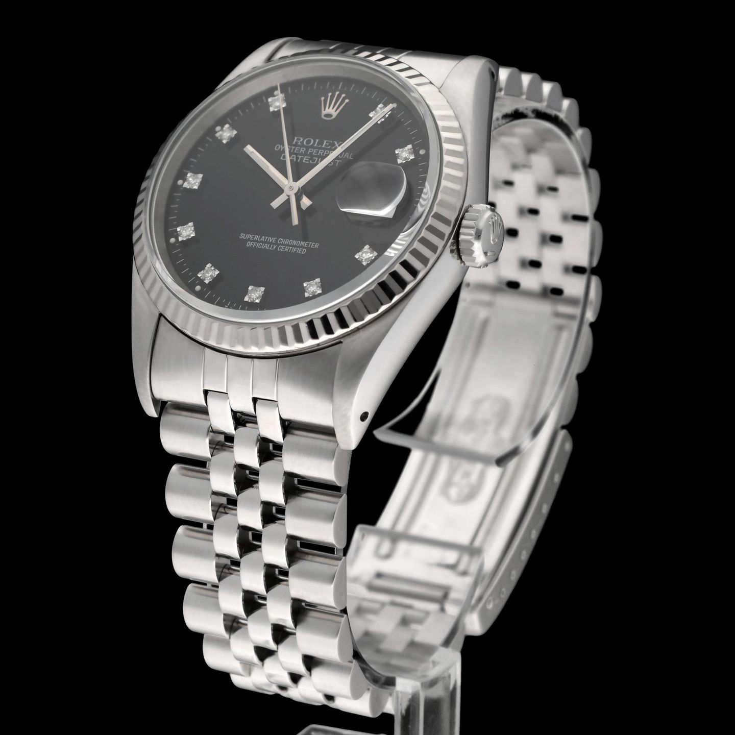 Rolex Datejust 36 16234 (1991) - Black dial 36 mm Steel case (4/8)