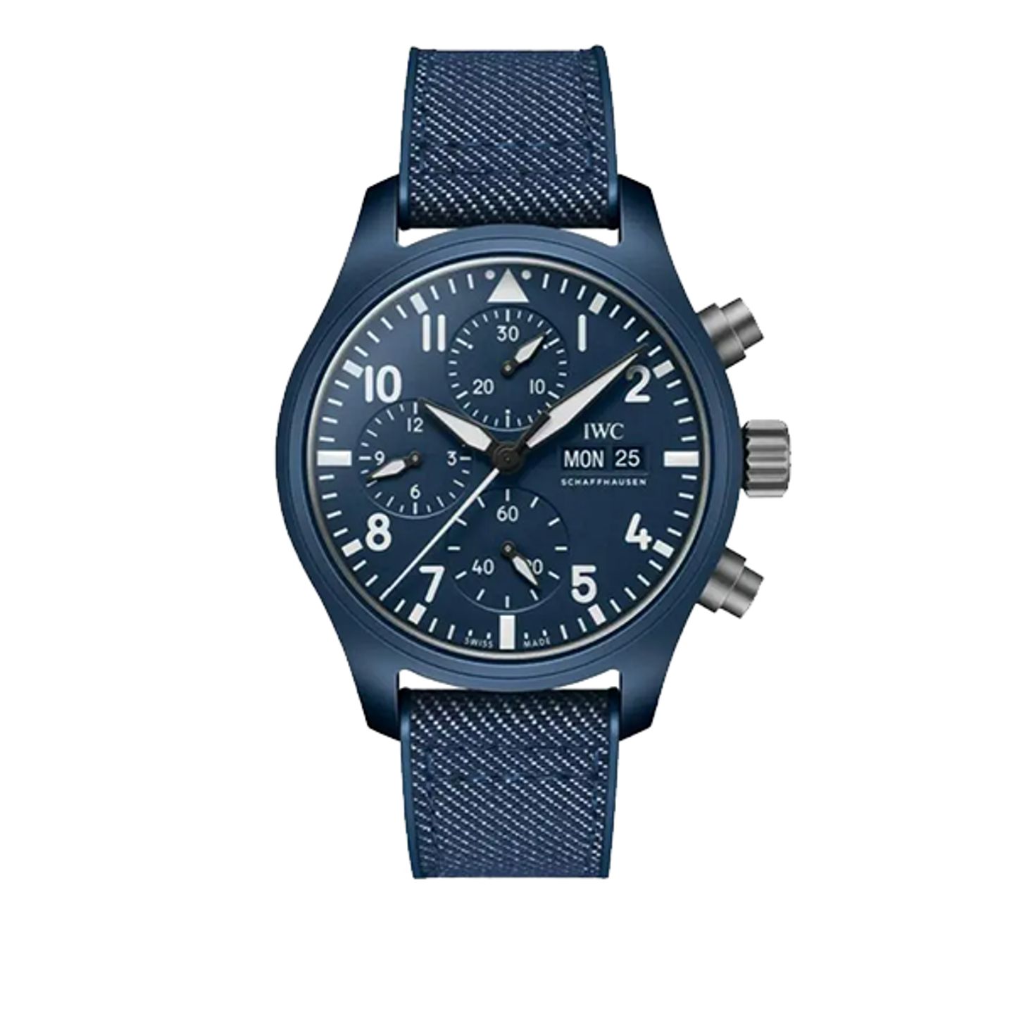 IWC Pilot Chronograph Top Gun IW389404 (2025) - Blauw wijzerplaat 42mm Keramiek (1/8)
