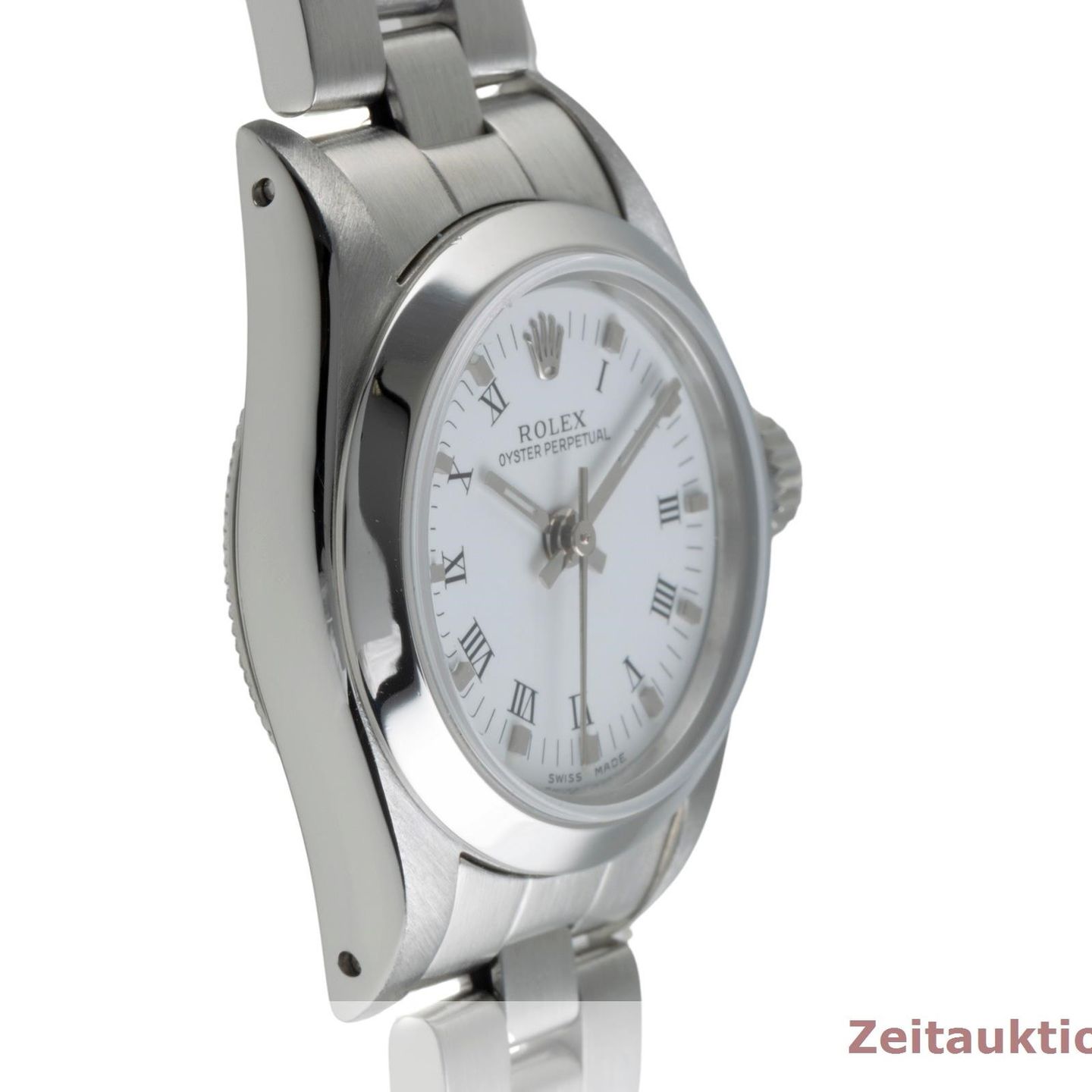 Rolex Oyster Perpetual 67180 (1988) - White dial 26 mm Steel case (7/8)