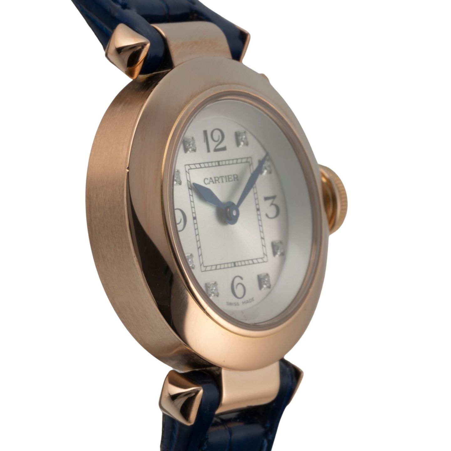 Cartier Pasha WJ124028, 3133 (Unknown (random serial)) - Silver dial 27 mm Yellow Gold case (7/8)