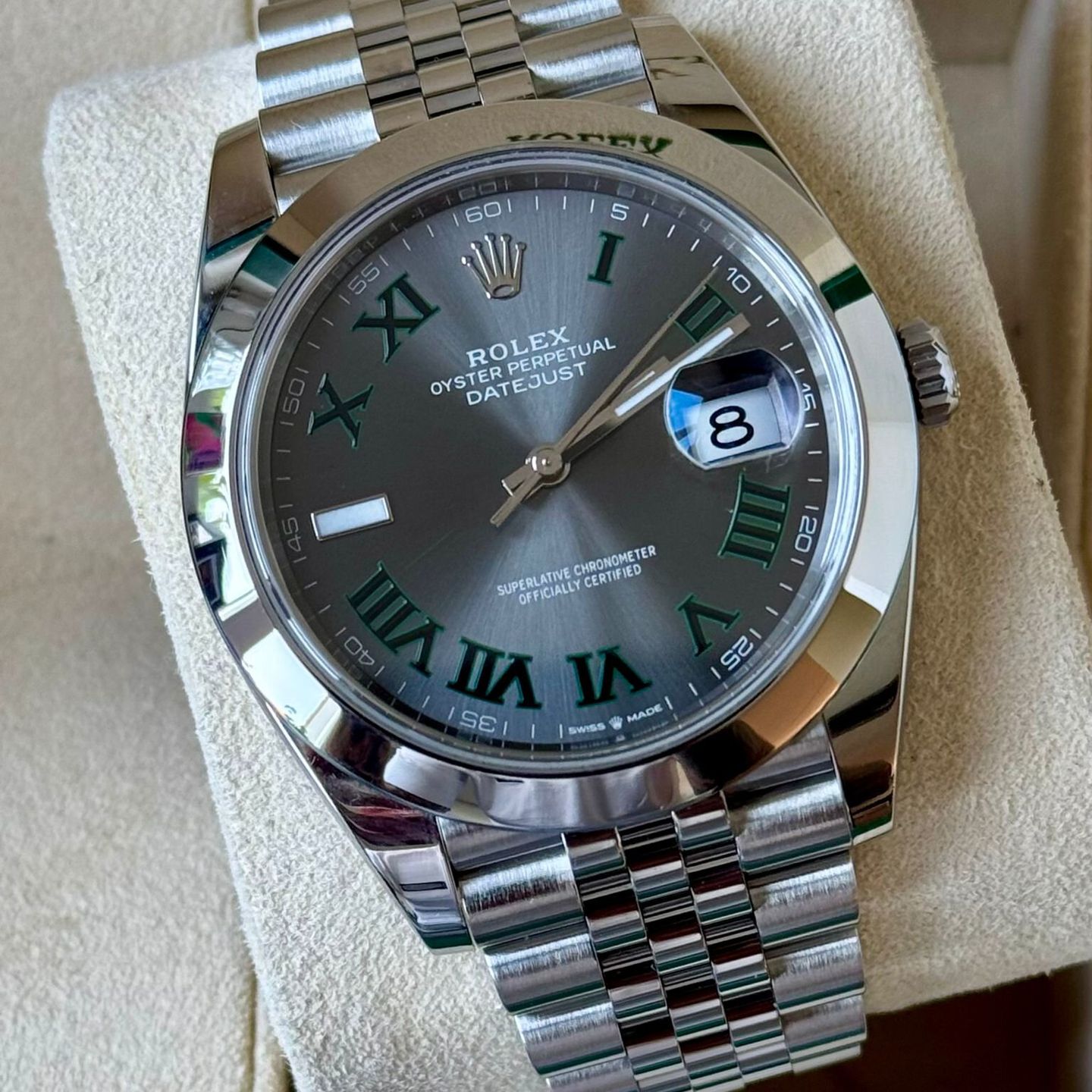 Rolex Datejust 41 126300 (2020) - Zwart wijzerplaat 41mm Staal (1/7)