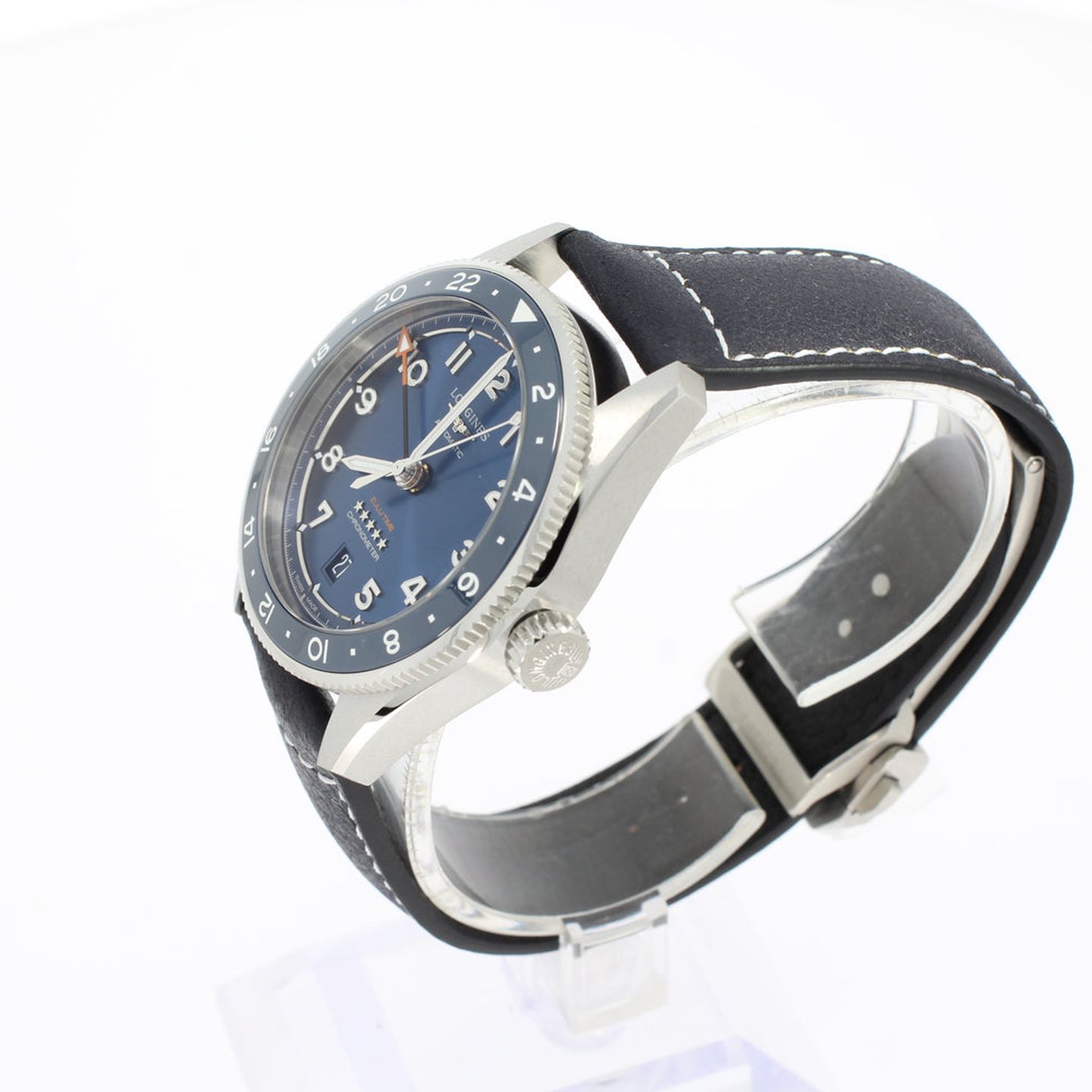 Longines Spirit L3.802.4.93.2 (2024) - Blauw wijzerplaat 39mm Staal (2/4)