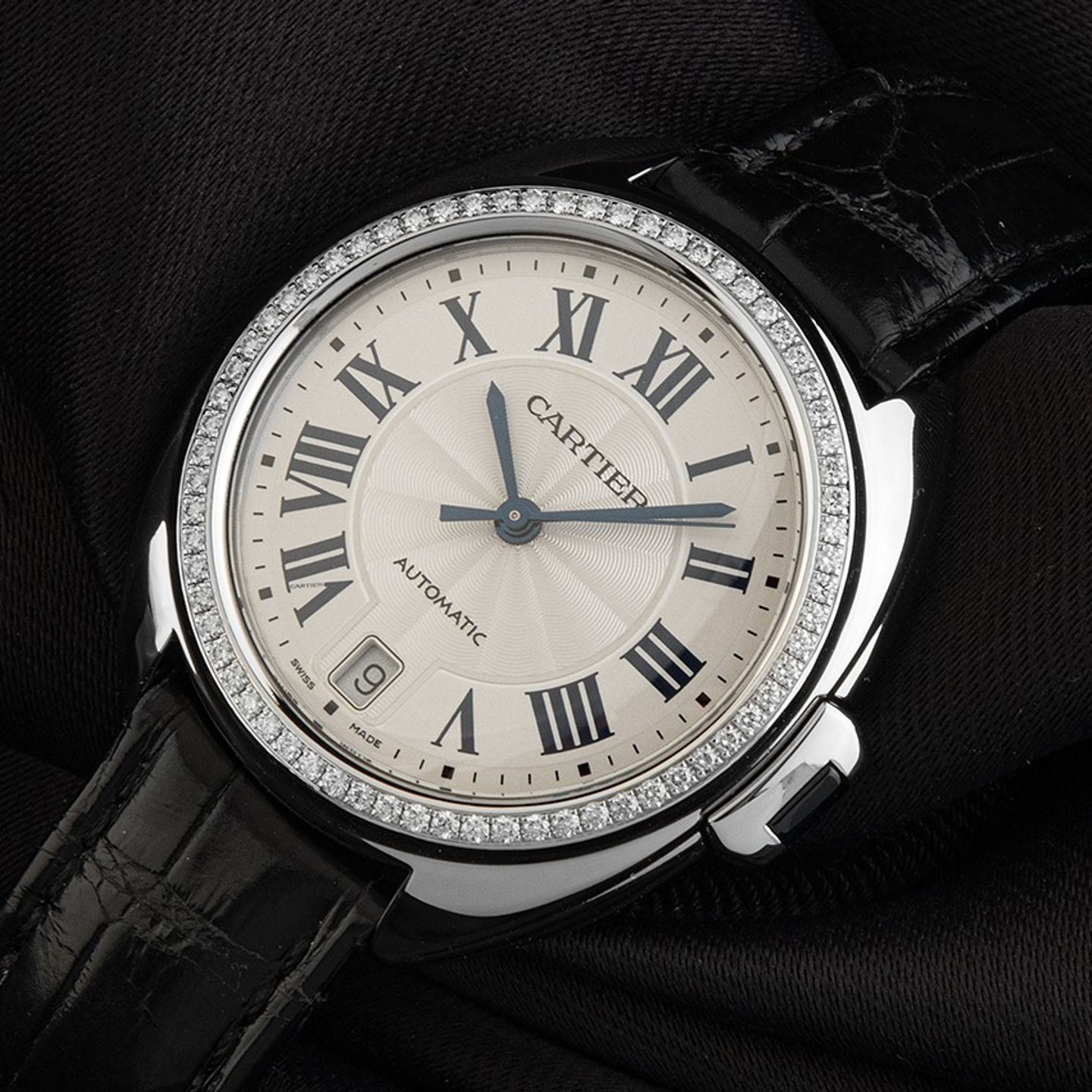 Cartier Clé de Cartier 3856 (2018) - Zilver wijzerplaat 35mm Staal (3/7)