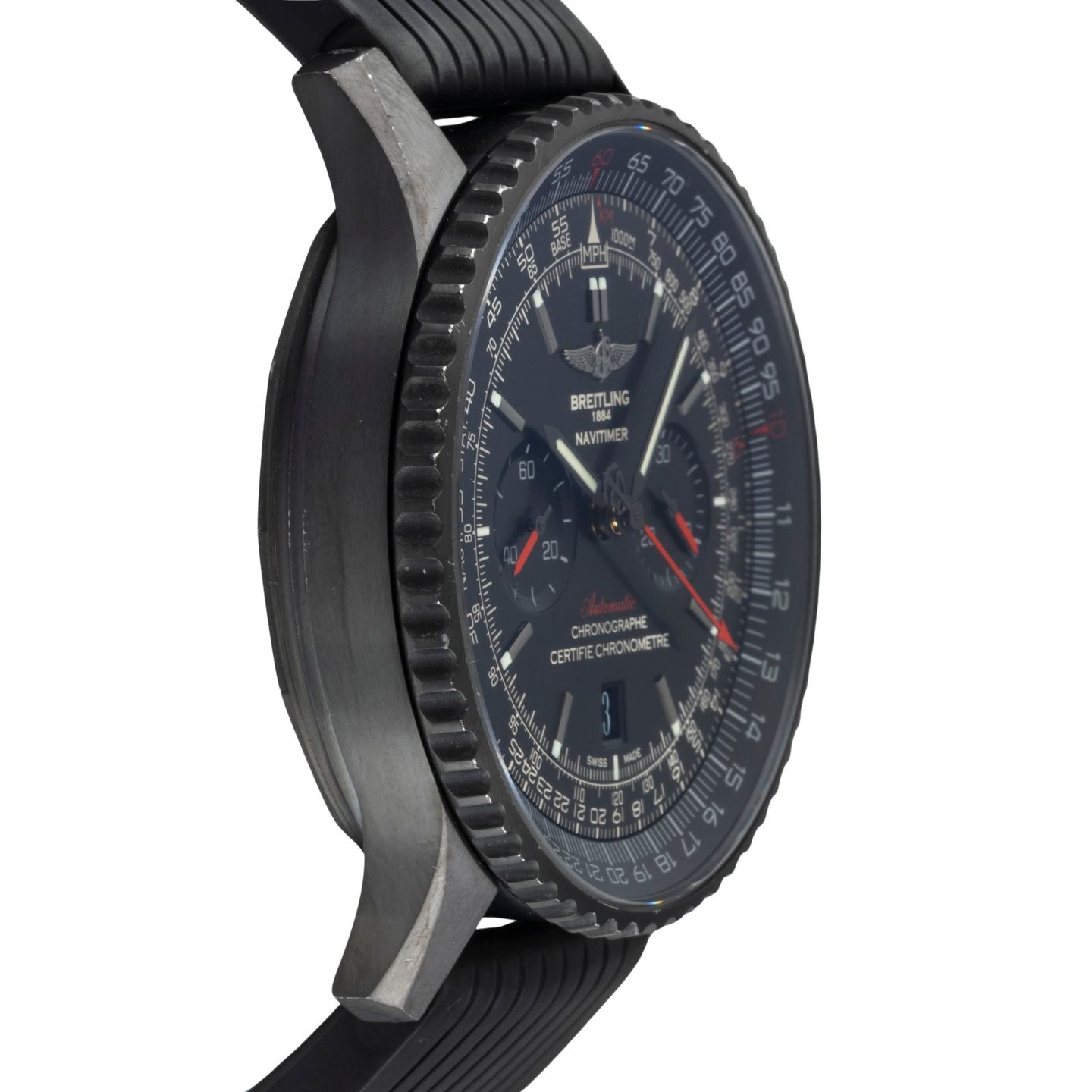Breitling Navitimer 01 (46 MM) MB012822/BE51 (Onbekend (willekeurig serienummer)) - Zwart wijzerplaat 46mm Staal (7/8)