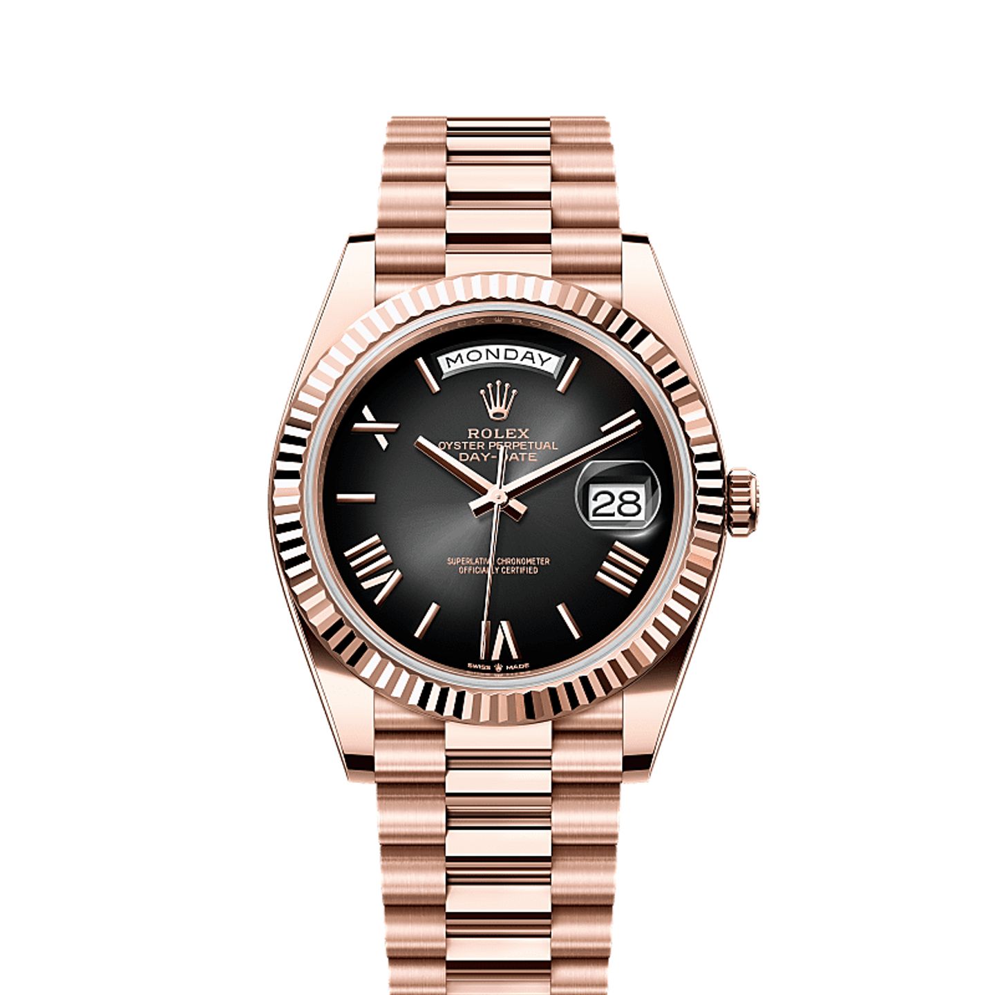 Rolex Day-Date 40 228235 (2023) - Grijs wijzerplaat 40mm Roségoud (1/1)