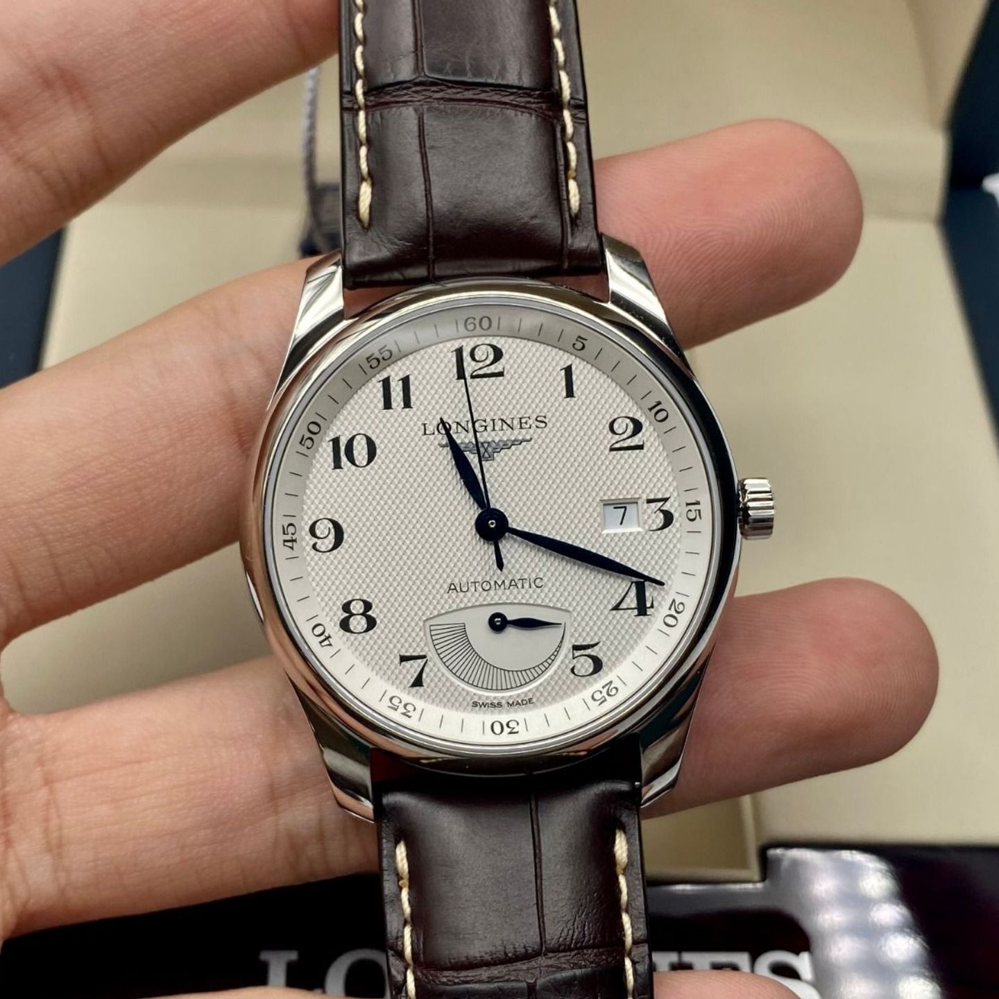 Longines Master Collection L2.908.4.78.3 (2024) - Zilver wijzerplaat 40mm Staal (5/8)