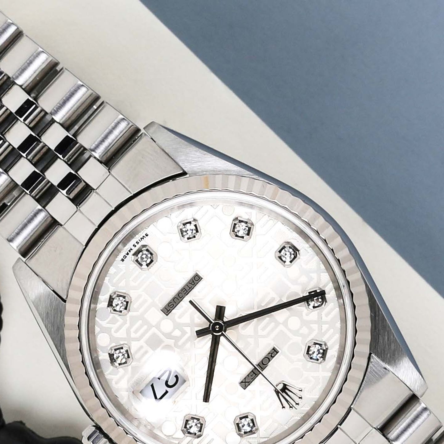 Rolex Datejust 36 16234 (1998) - Zilver wijzerplaat 36mm Staal (3/7)