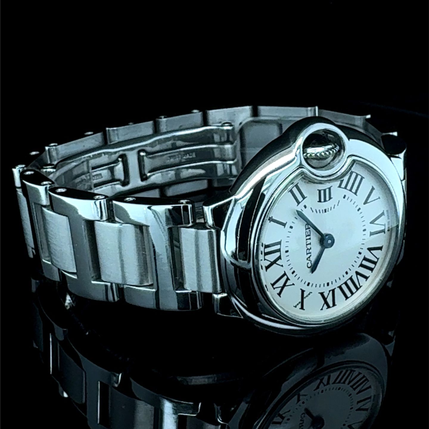 Cartier Ballon Bleu 28mm 3009 (2011) - White dial 28 mm Steel case (4/8)