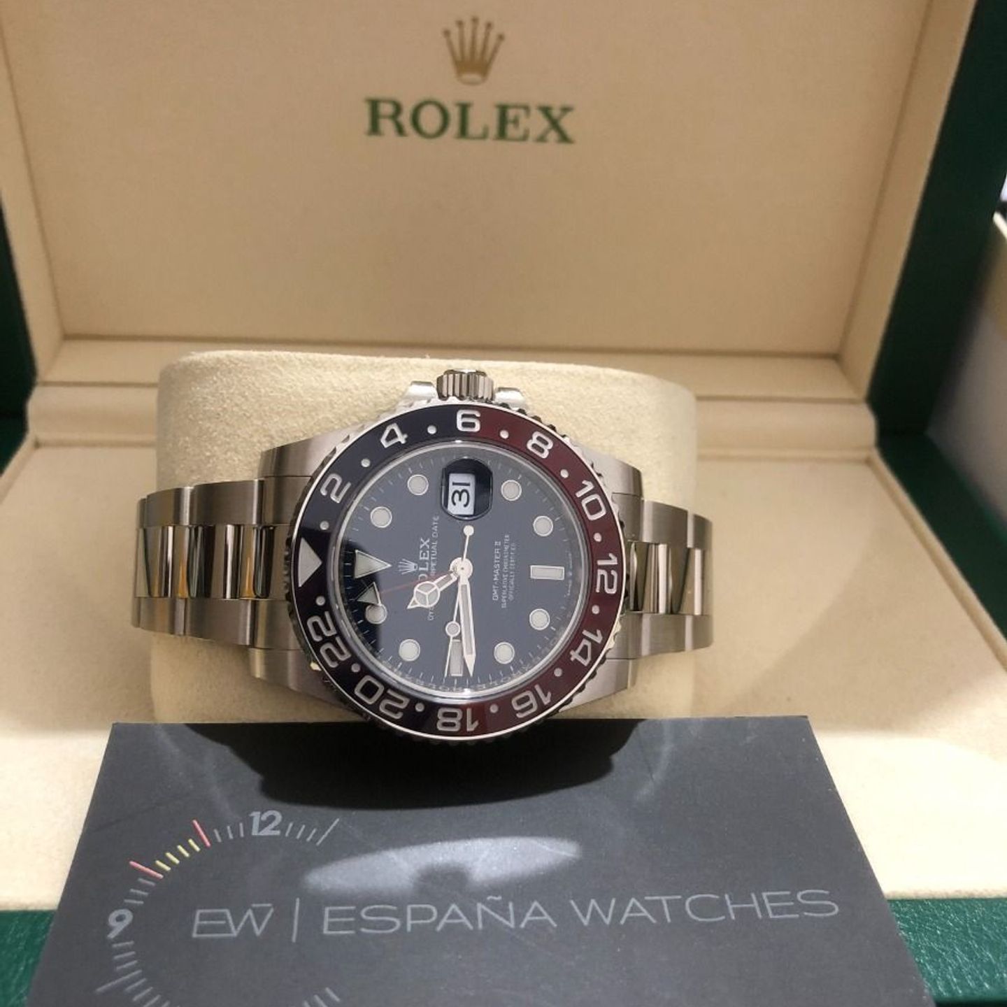 Rolex GMT-Master II 126719BLRO (2021) - Blue dial 40 mm White Gold case (6/8)