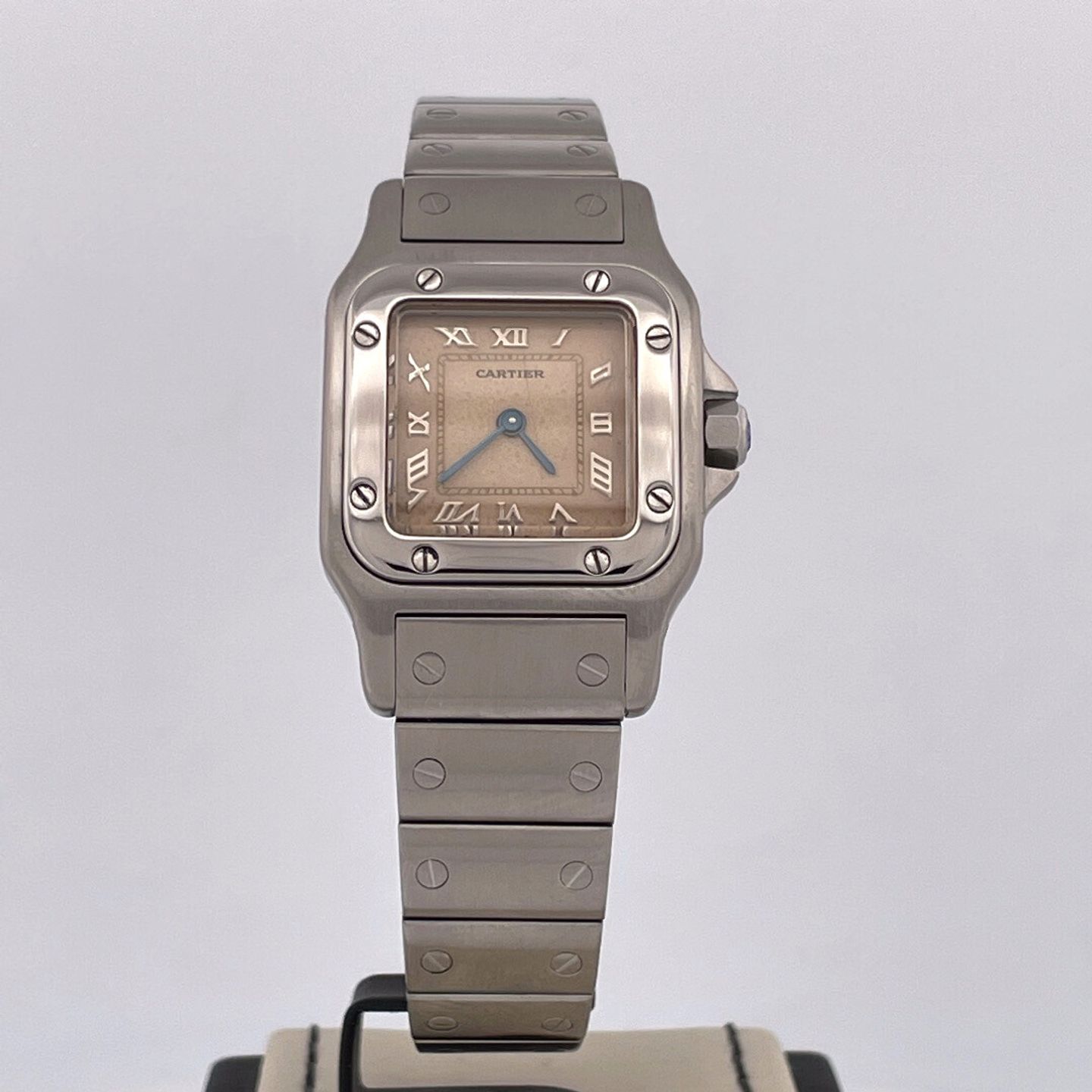 Cartier Santos 9057930 (2001) - White dial 24 mm Steel case (1/5)