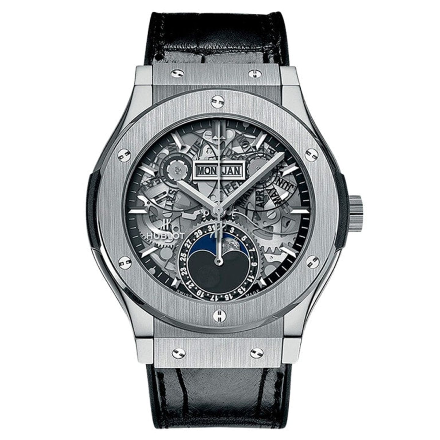 Hublot Classic Fusion Aerofusion 547.NX.0170.LR (2025) - Transparant wijzerplaat 42mm Titanium (1/1)