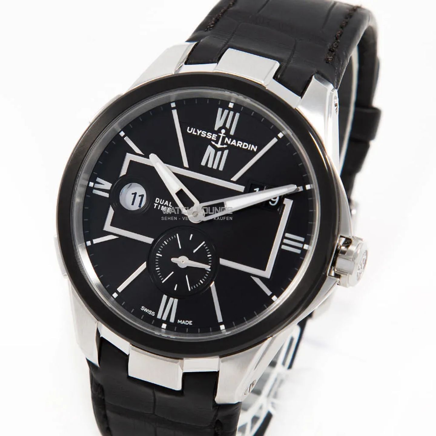 Ulysse Nardin Dual Time 243-20/42 (2025) - Black dial 43 mm Steel case (1/8)
