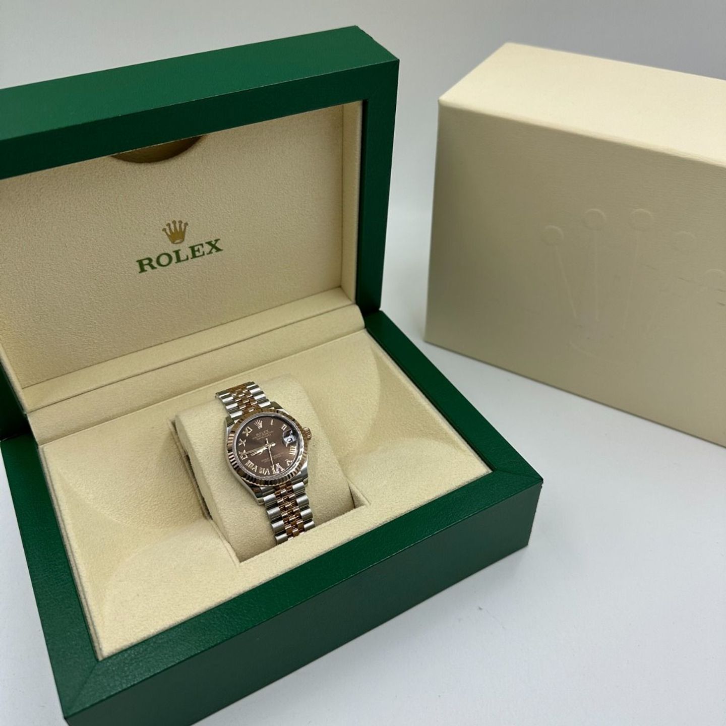 Rolex Datejust 31 278271 (2024) - Bruin wijzerplaat 31mm Staal (3/8)