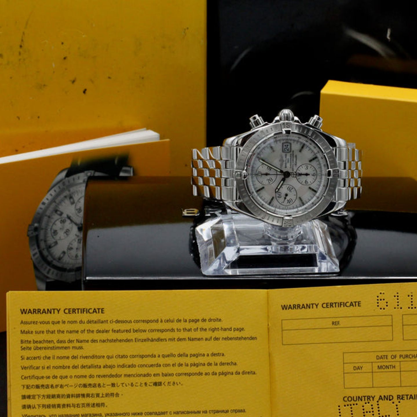 Breitling Chronomat Evolution A13356 (2008) - White dial 44 mm Steel case (3/8)
